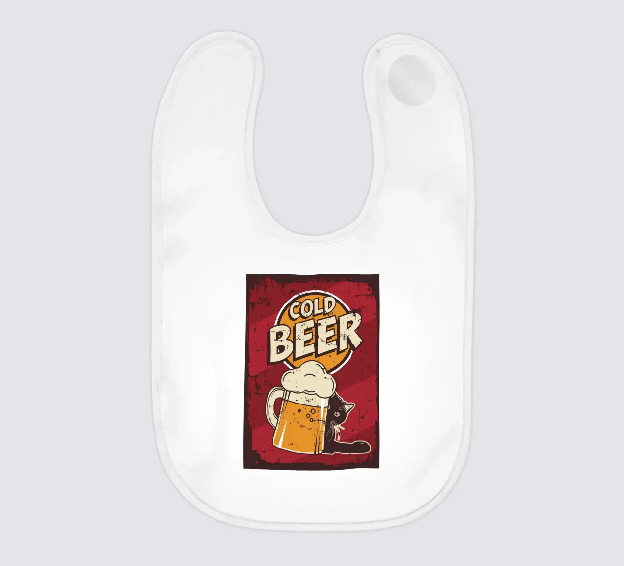 Gatto ubriaco birra fredda bavaglino da apple crumble