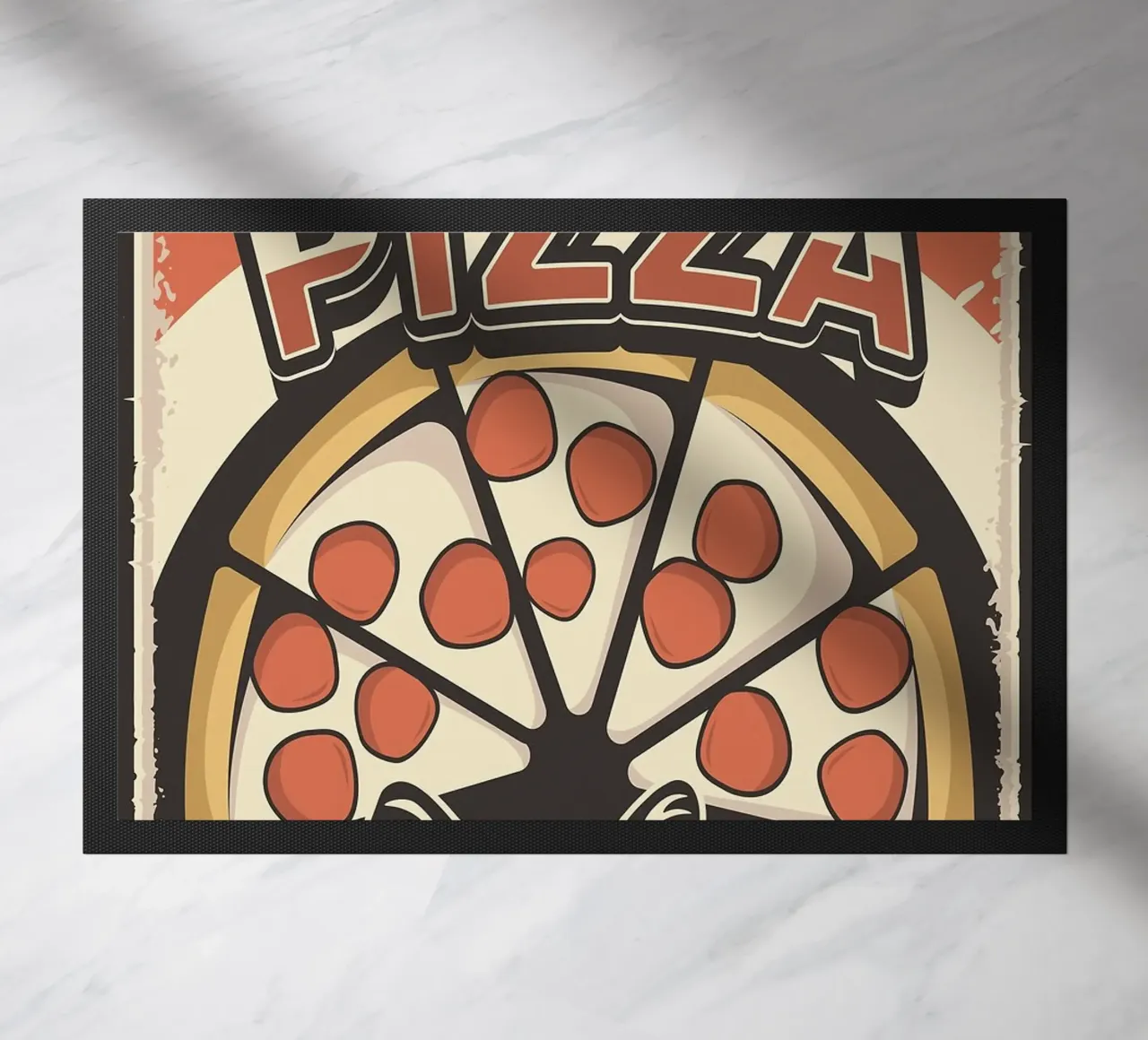 Pizza e gatto deliziosi zerbino da apple crumble
