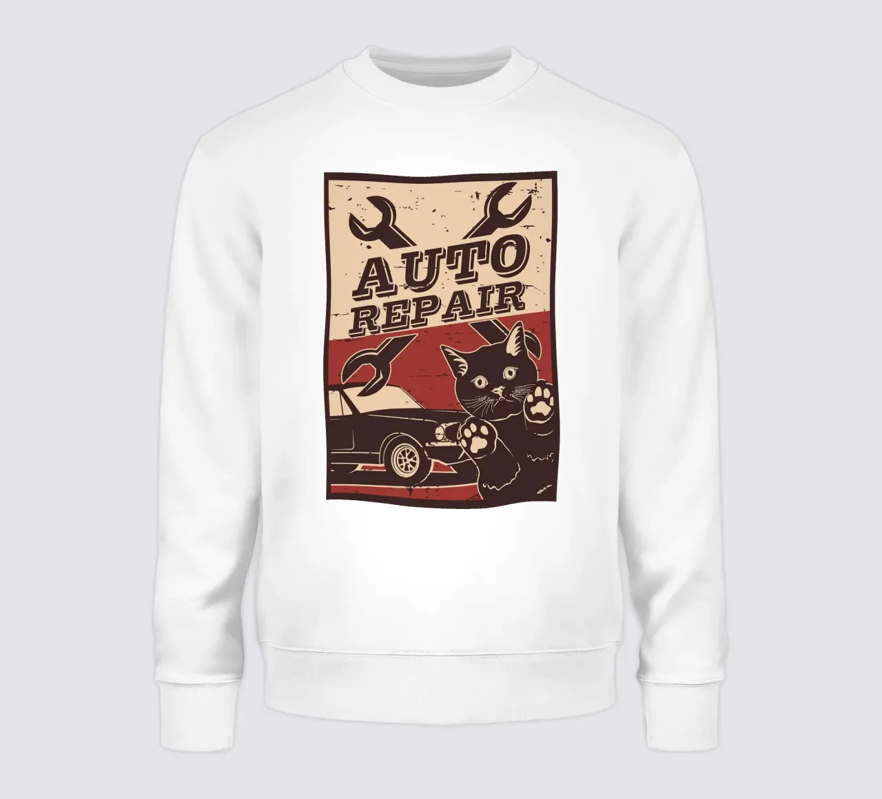 Retro Cat e Garage 6 felpa da apple crumble