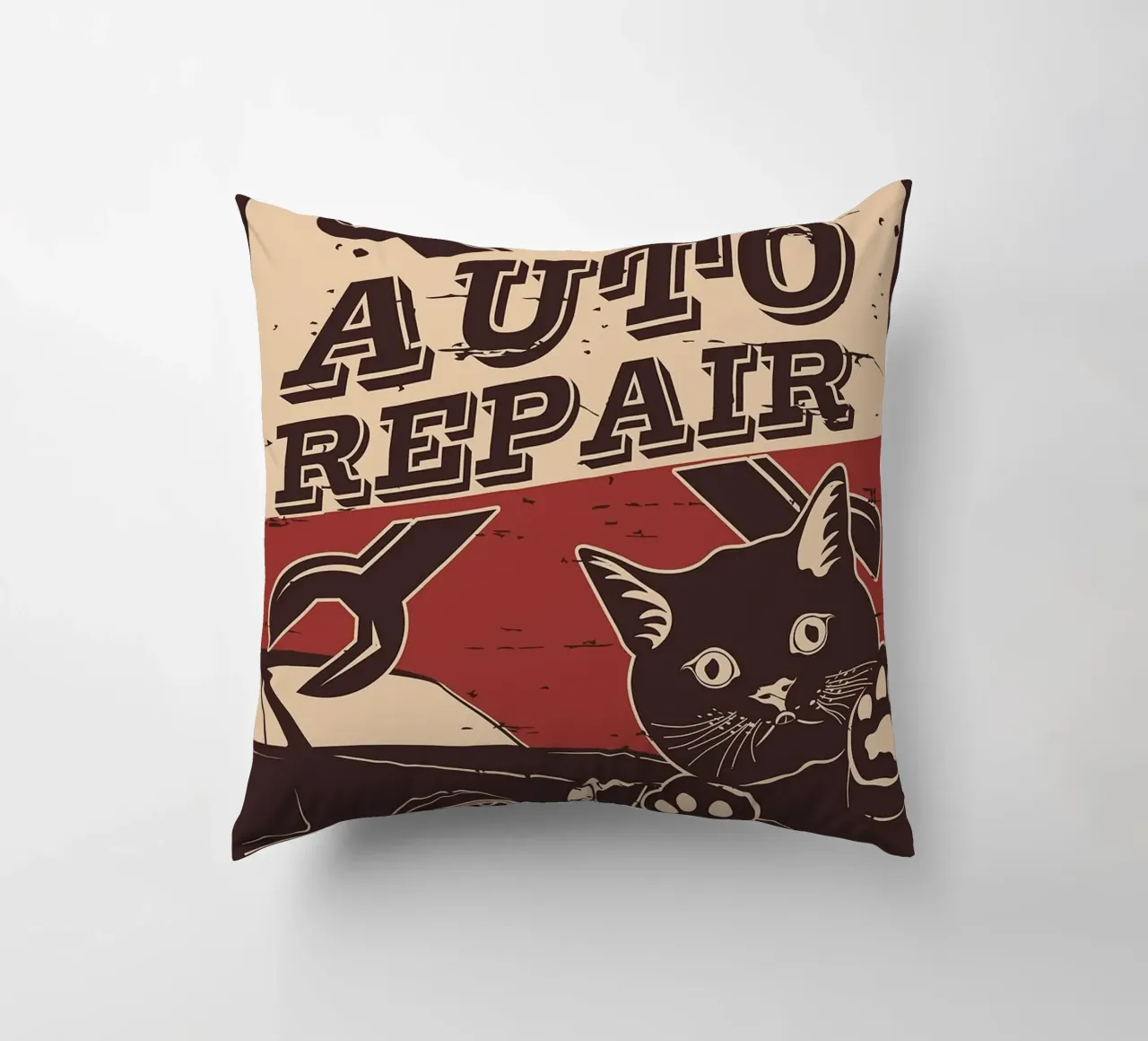 Retro Cat e Garage 6 cuscino da apple crumble