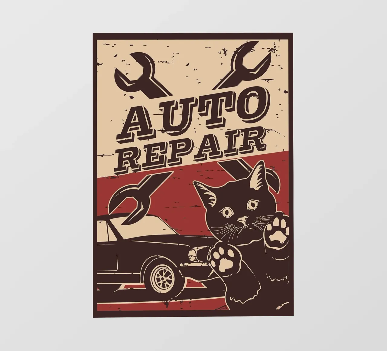 Retro Cat e Garage 6 pellicola backlit da apple crumble