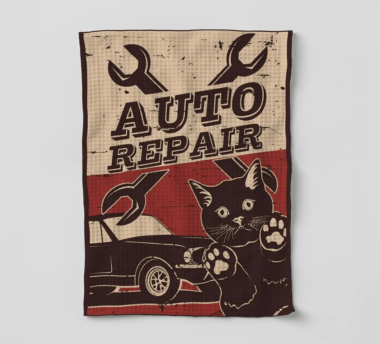 Retro Cat e Garage 6 canovaccio da cucina da apple crumble
