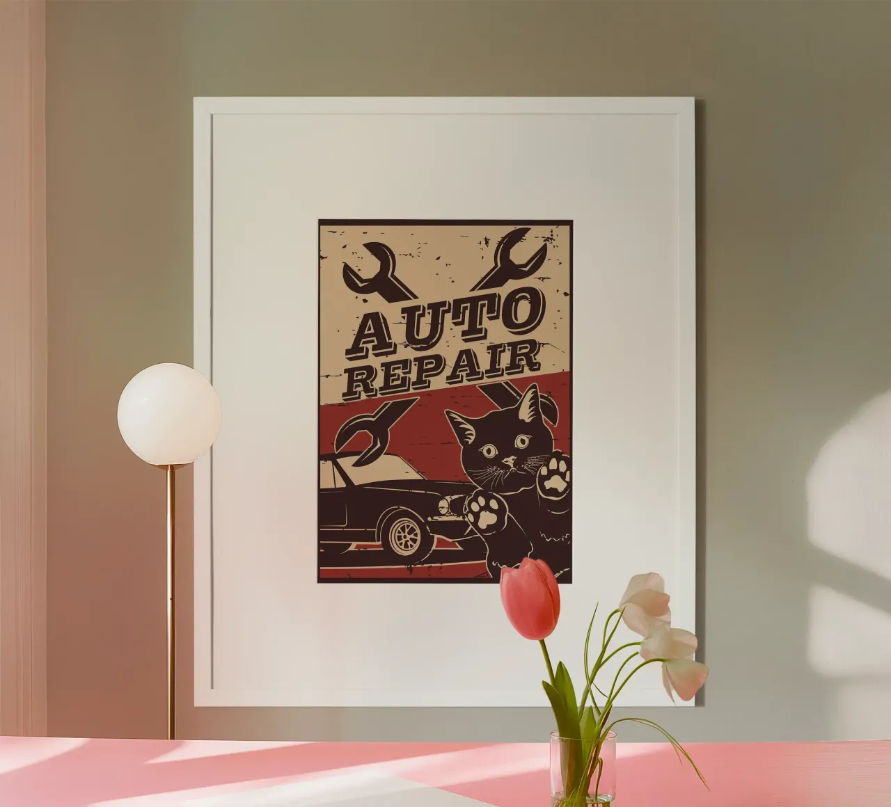 Retro Cat e Garage 6 carta hahnemühle da apple crumble