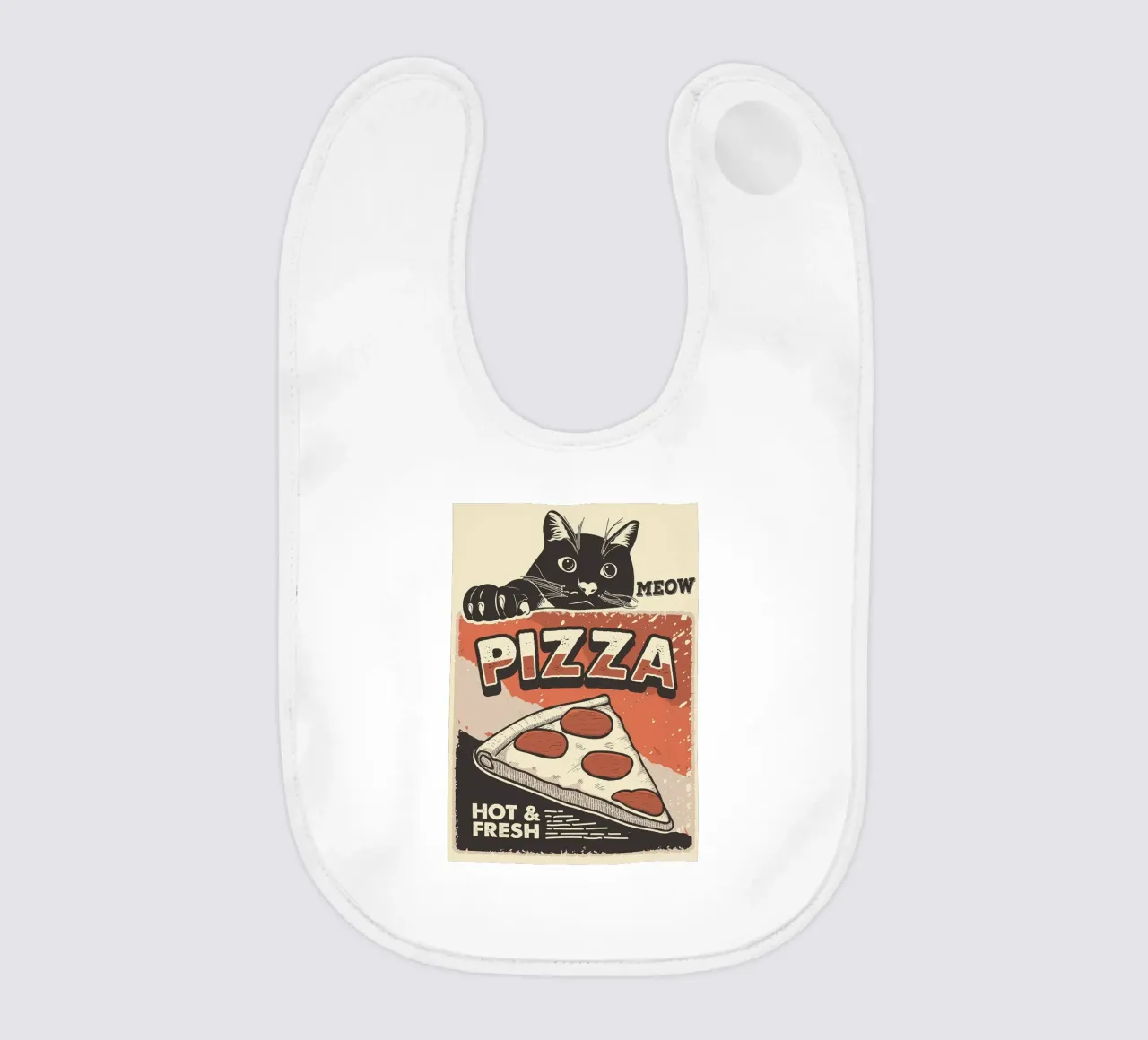 Meow Cat e la pizza bavaglino da apple crumble