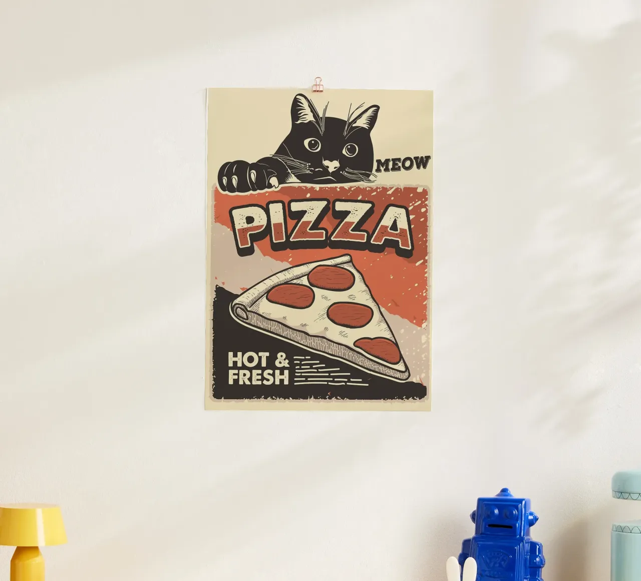 Meow Cat e la pizza carta hahnemühle da apple crumble