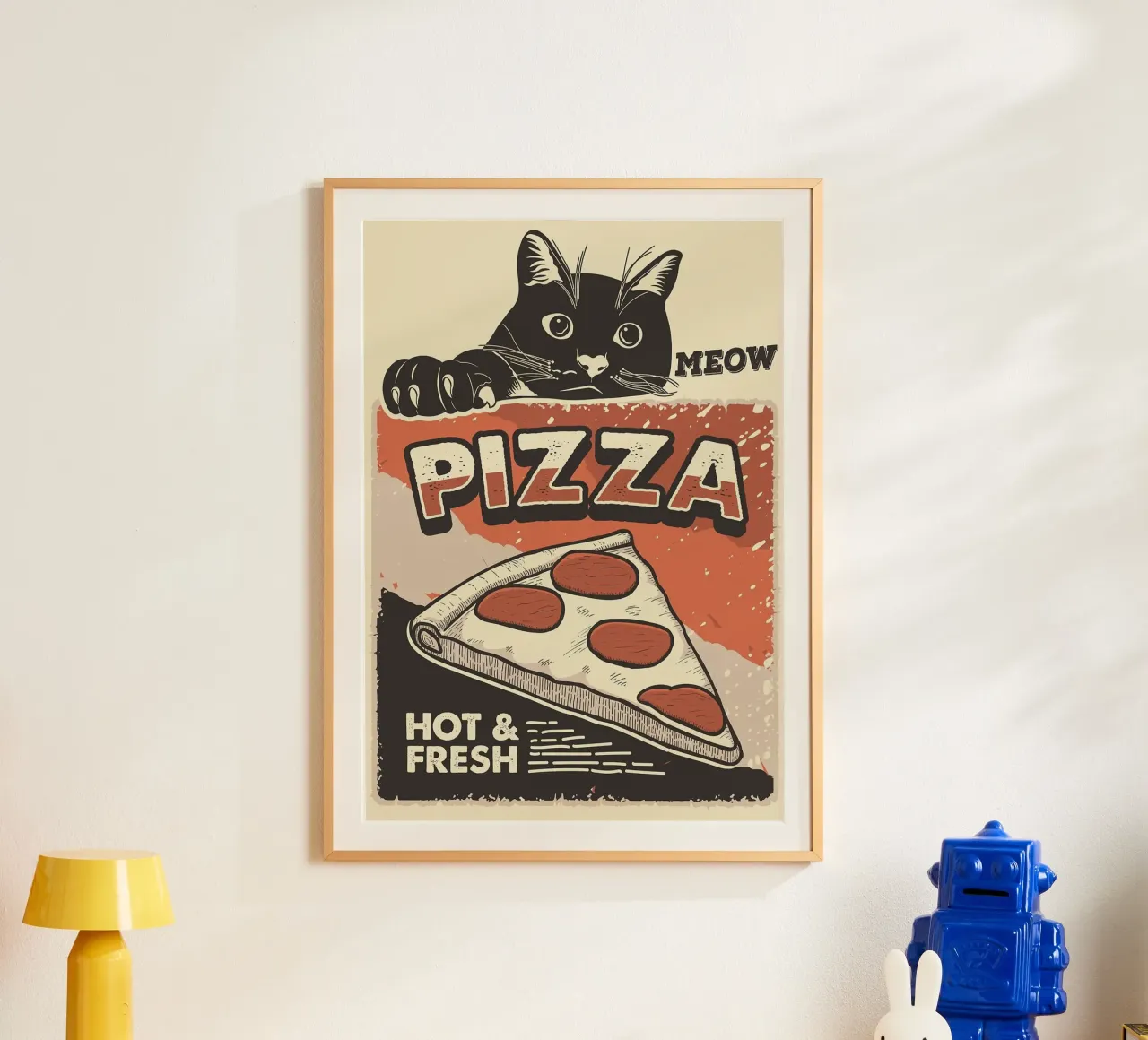 Meow Cat e la pizza carta hahnemühle da apple crumble