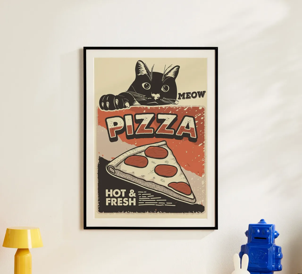 Meow Cat e la pizza carta hahnemühle da apple crumble
