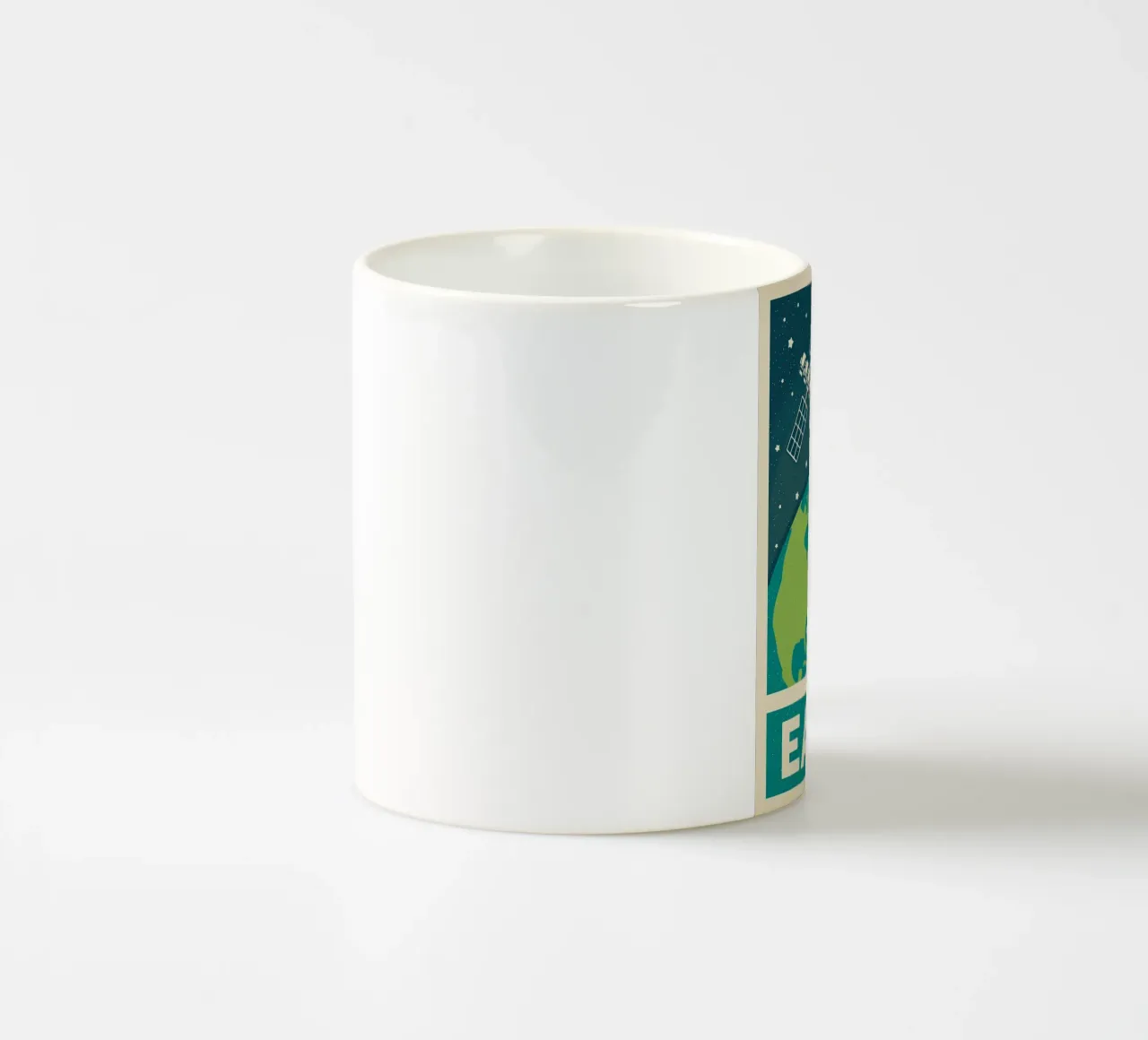 Gatto e terra retrò tazza in ceramica da apple crumble