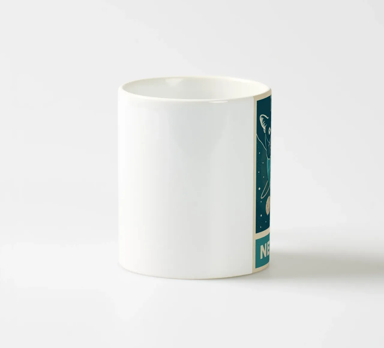 Gatto retrò e Nettuno tazza in ceramica da apple crumble