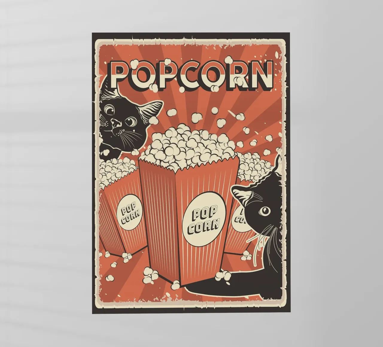 Popcorn per gatti retrò pellicola backlit da apple crumble