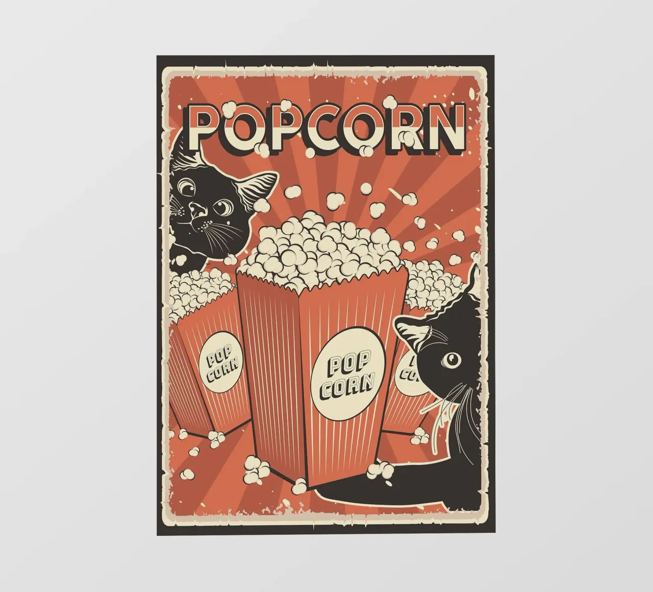 Popcorn per gatti retrò pellicola backlit da apple crumble
