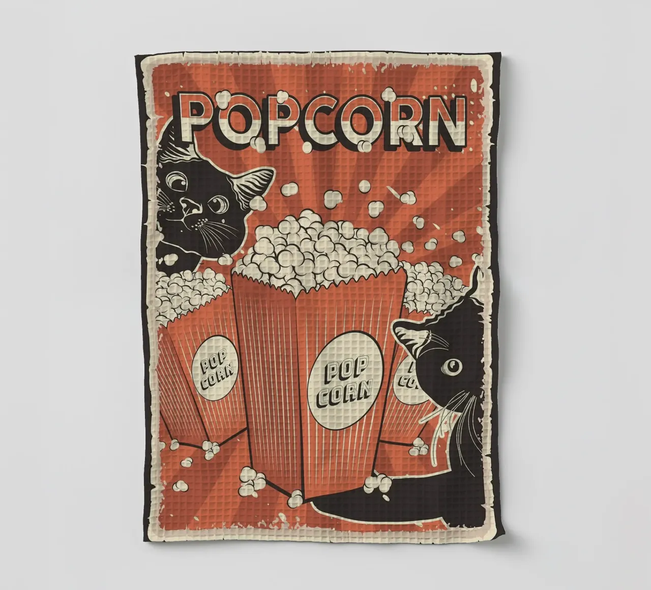 Popcorn per gatti retrò canovaccio da cucina da apple crumble