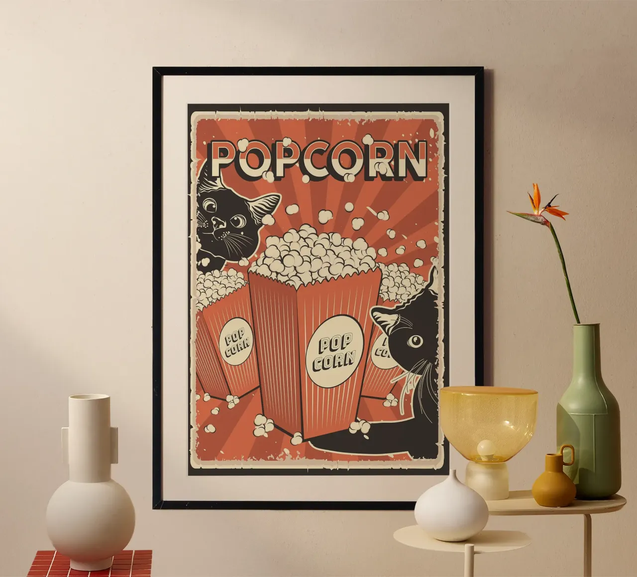 Popcorn per gatti retrò carta hahnemühle da apple crumble