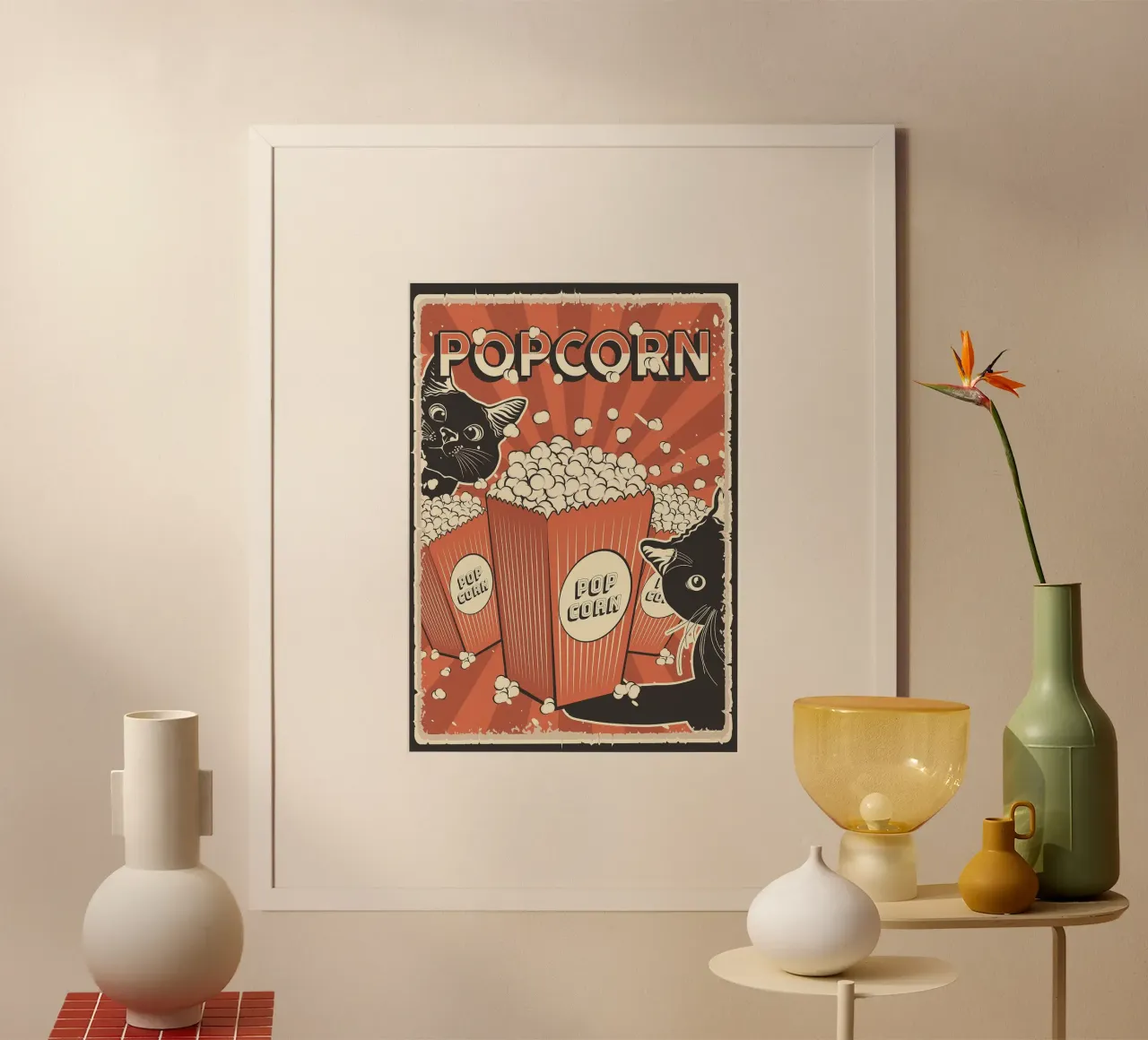 Popcorn per gatti retrò carta hahnemühle da apple crumble