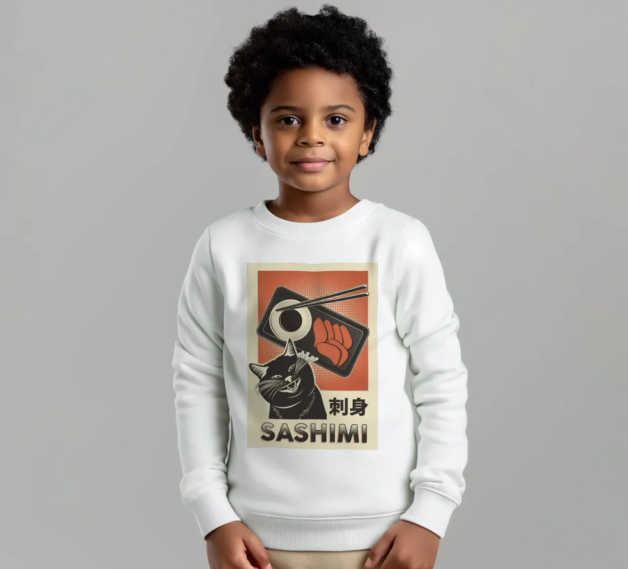 Sashimi Black Cat felpa bambino da apple crumble