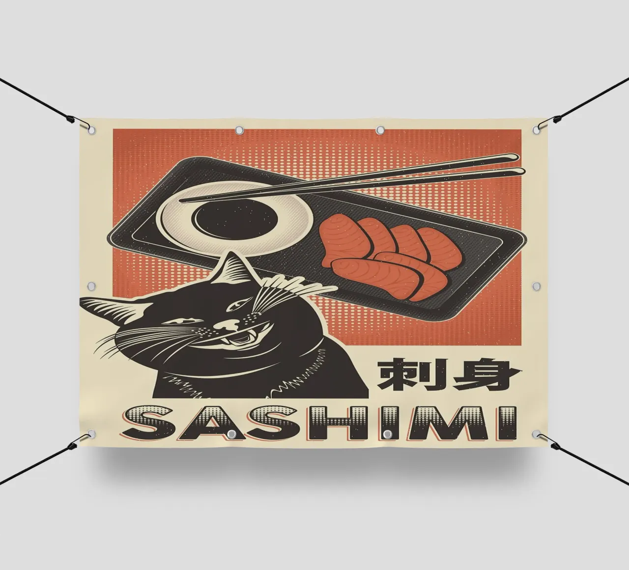 Sashimi Black Cat telo in pvc da apple crumble