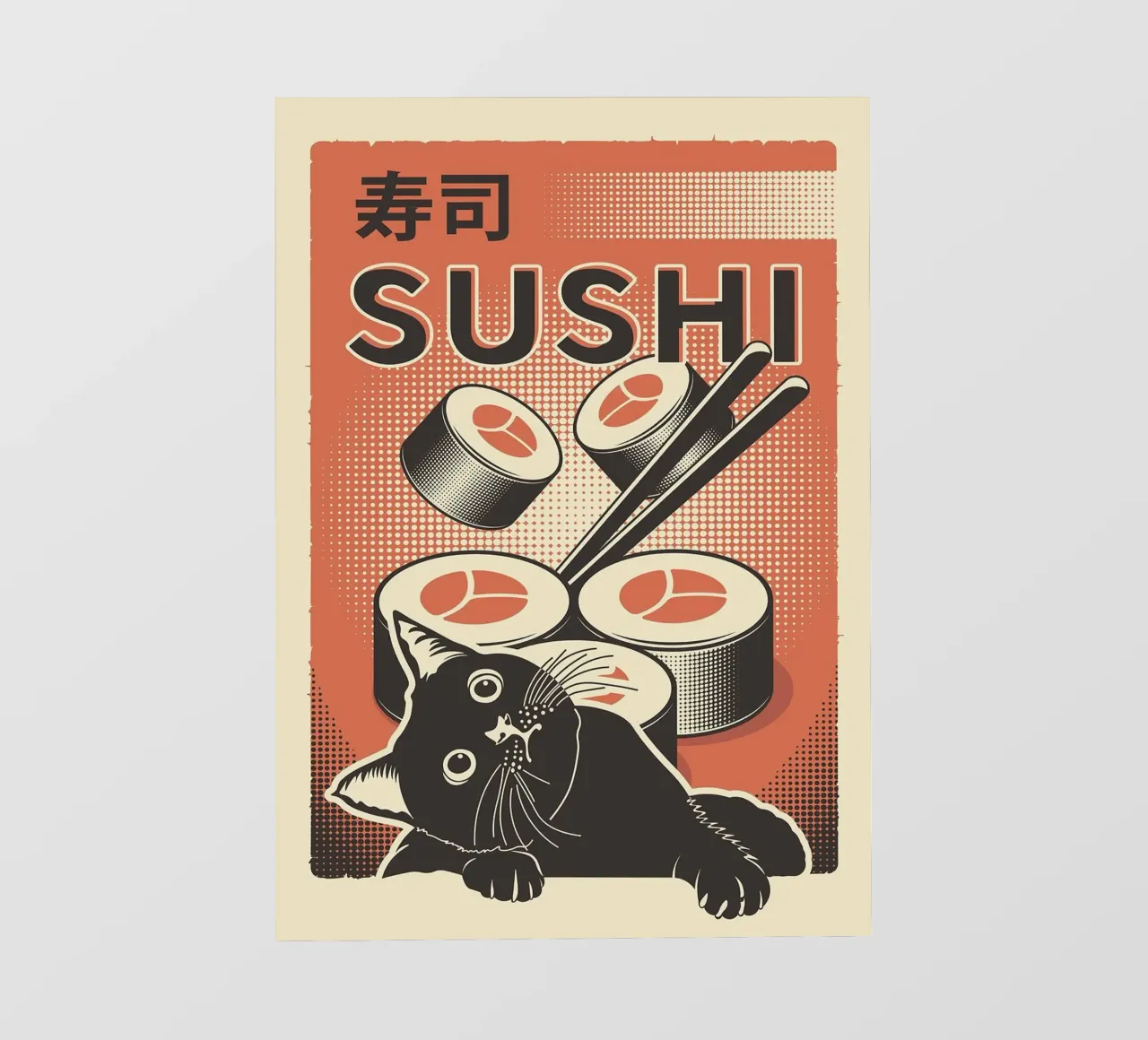 Sushi Cat pellicola backlit da apple crumble