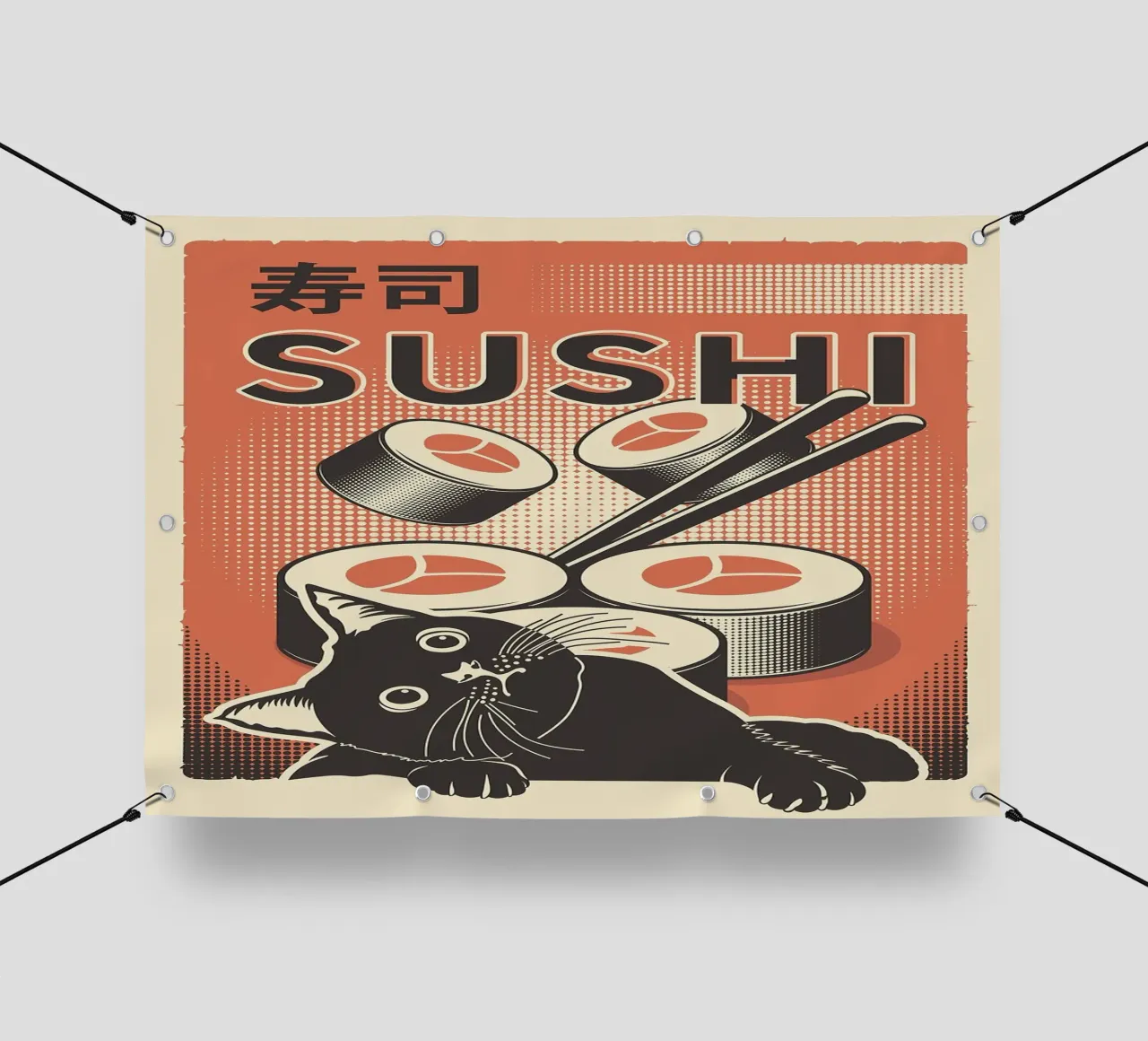 Sushi Cat telo in pvc da apple crumble