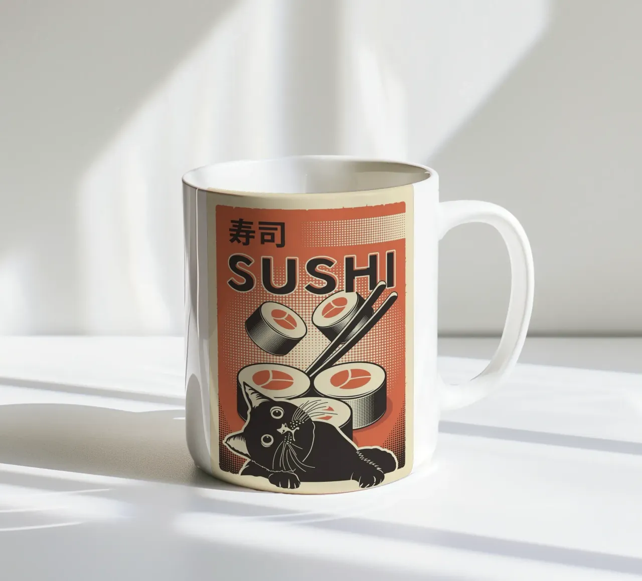 Sushi Cat tazza in ceramica da apple crumble