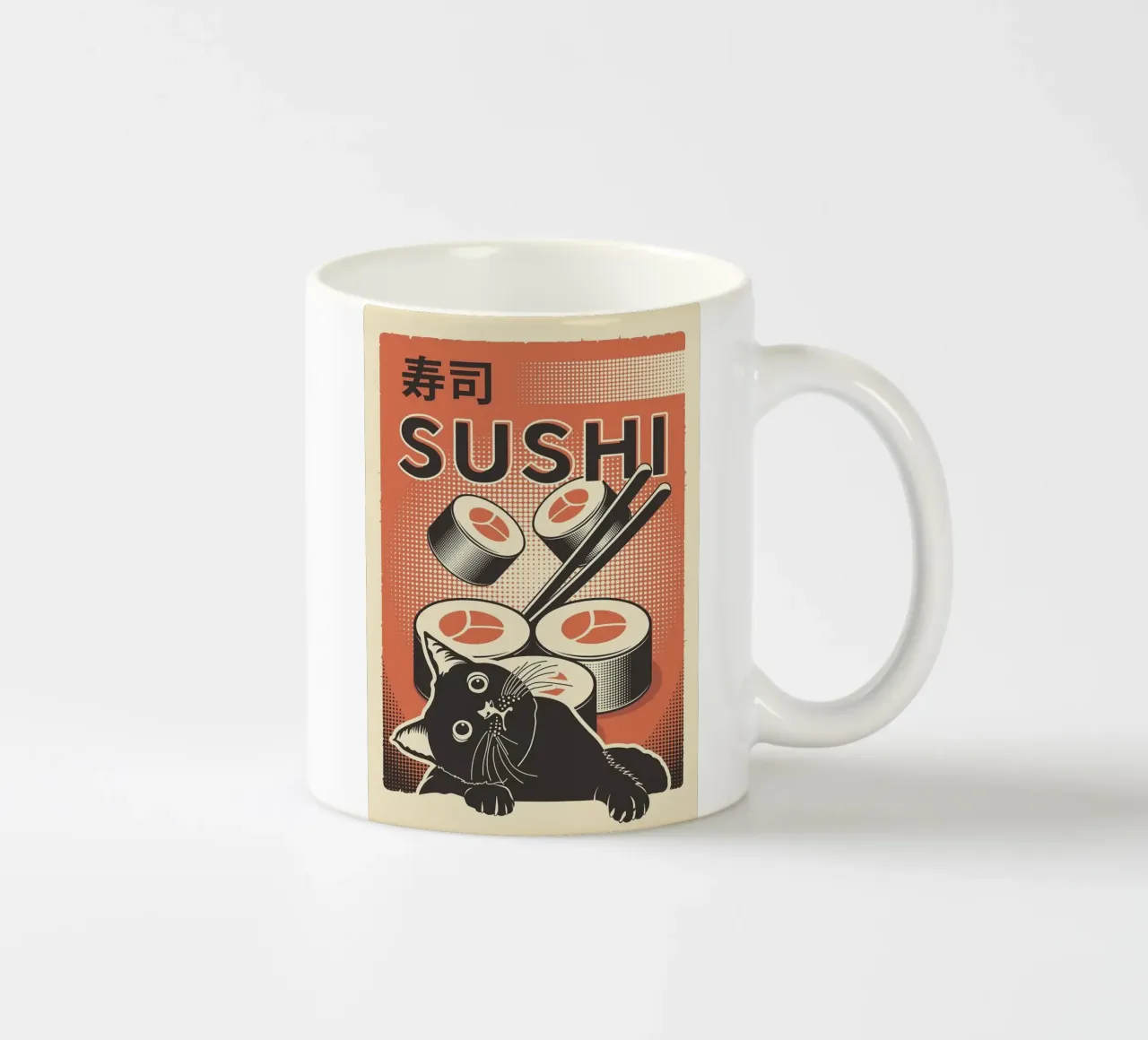 Sushi Cat tazza in ceramica da apple crumble