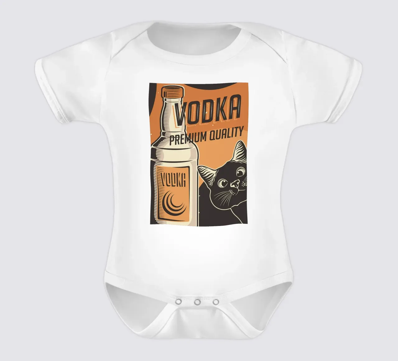 Gatto Vodka body neonato maniche corte da apple crumble