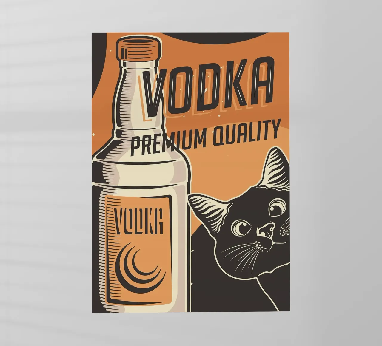 Gatto Vodka pellicola backlit da apple crumble