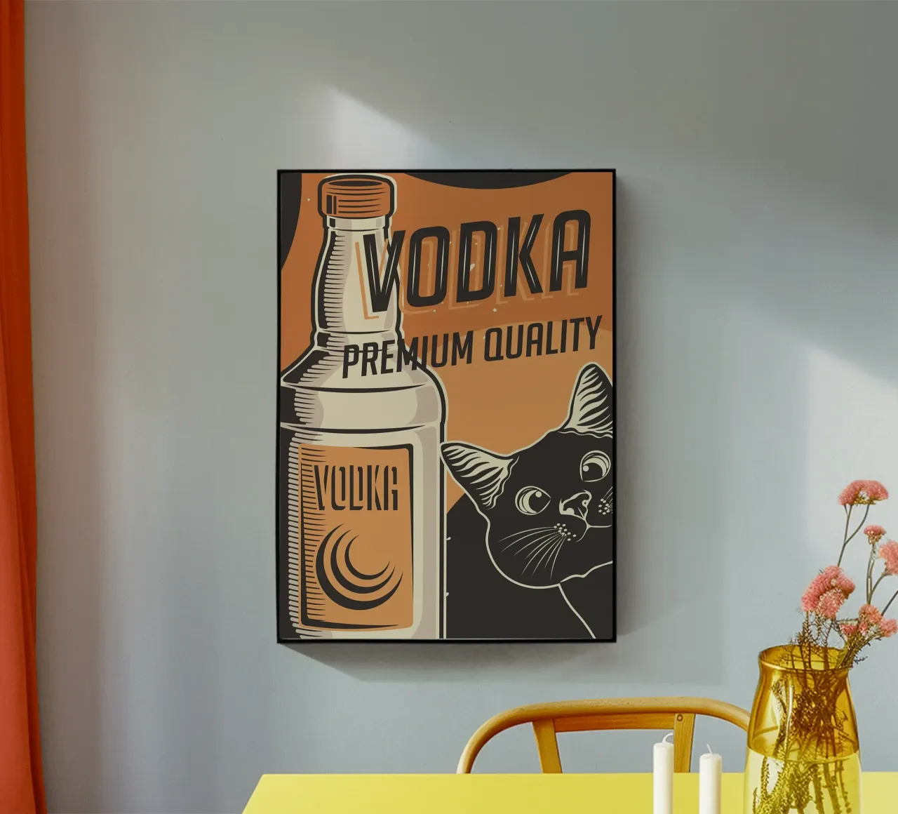 Gatto Vodka plexiglass da apple crumble