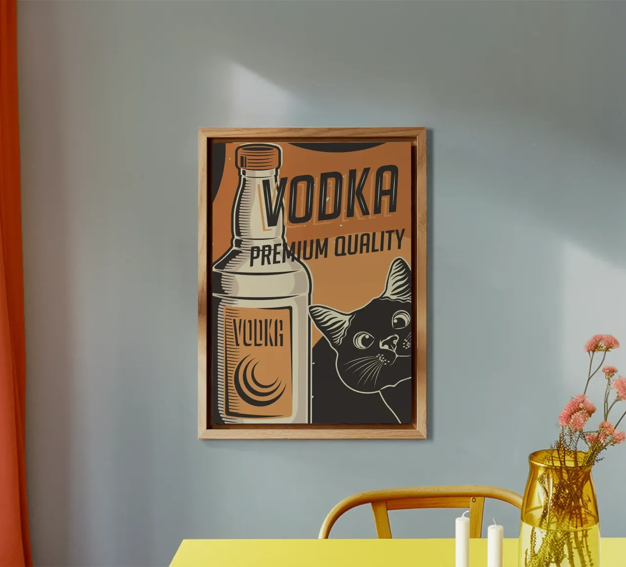 Gatto Vodka alluminio dibond da apple crumble