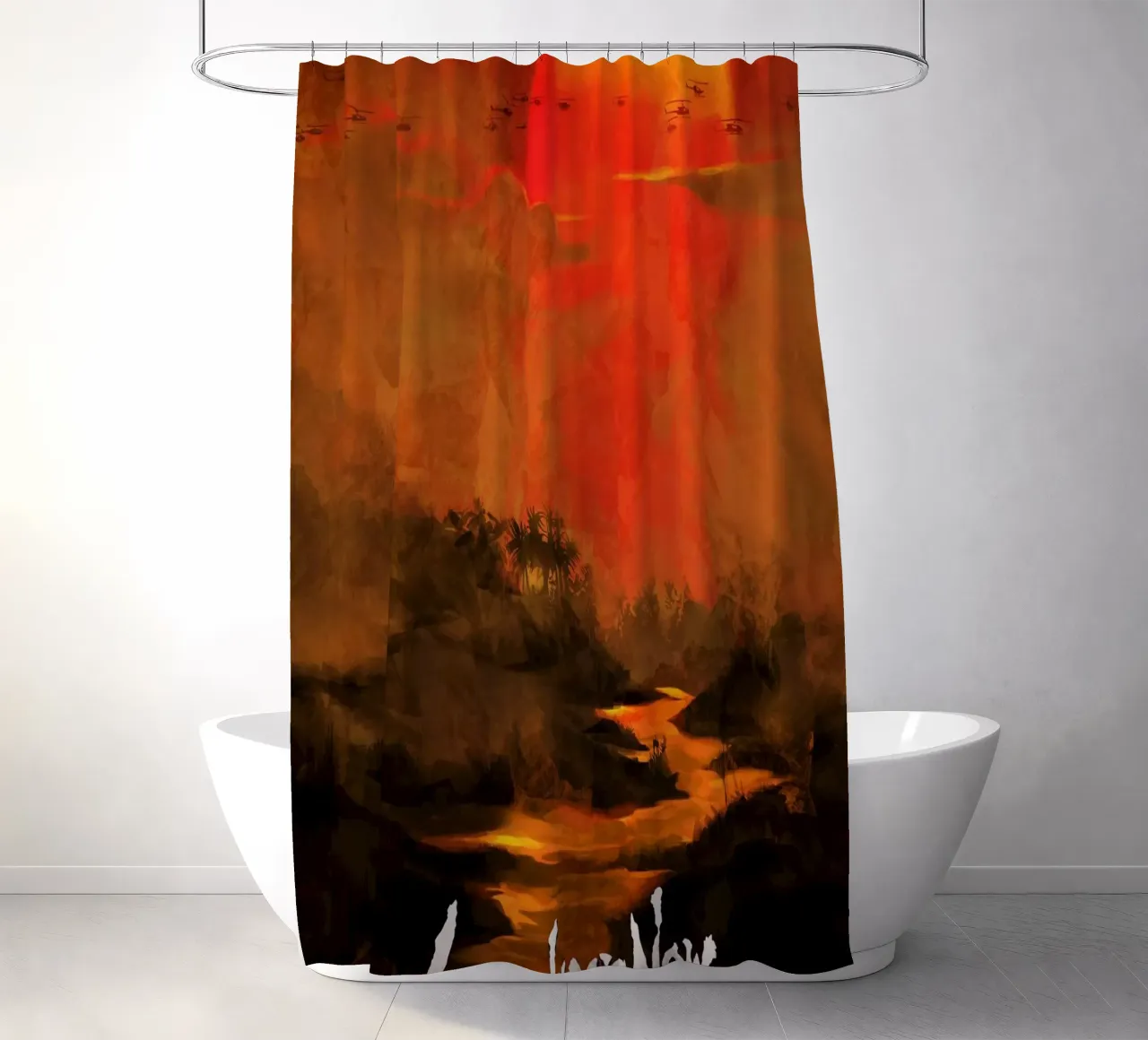 Apocalypse Now shower curtain by nabakumov
