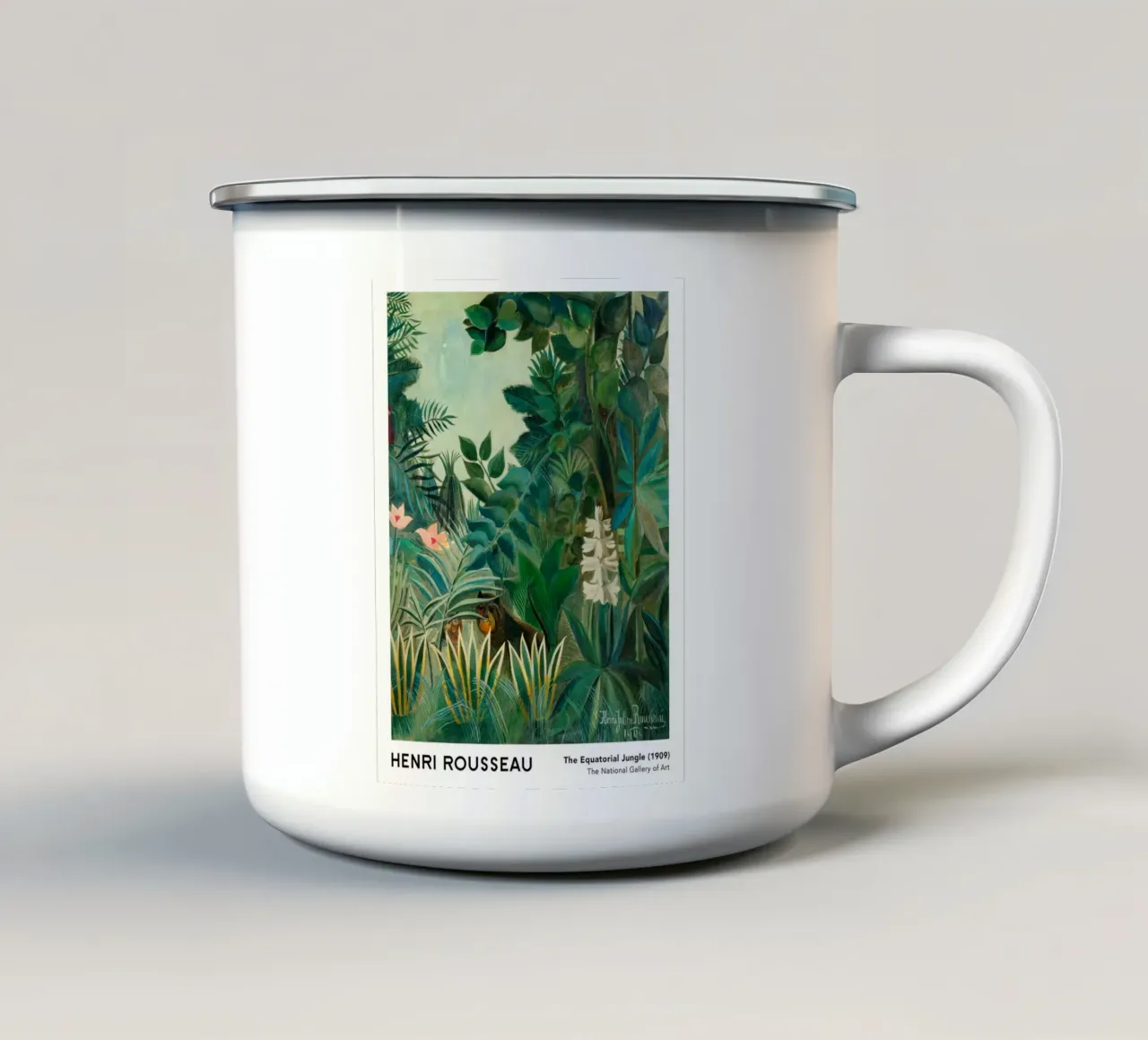 La giungla equatoriale 1909 tazza in smalto da Anke Gottlieg