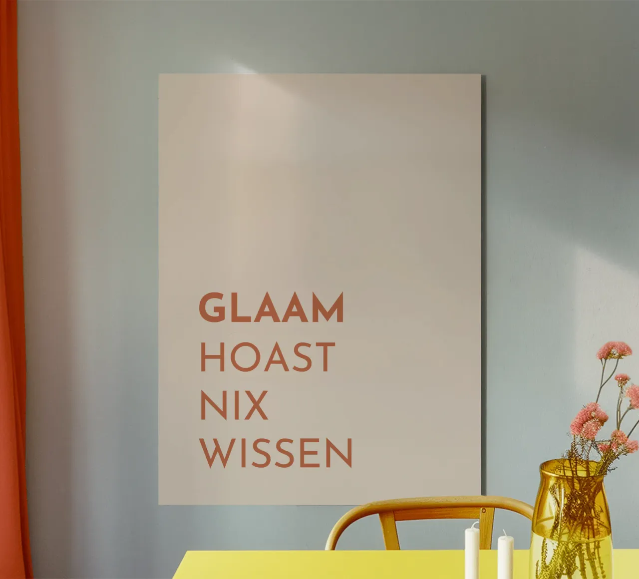 Glaam hoast nix wissen alluminio dibond da Made in Bavaria