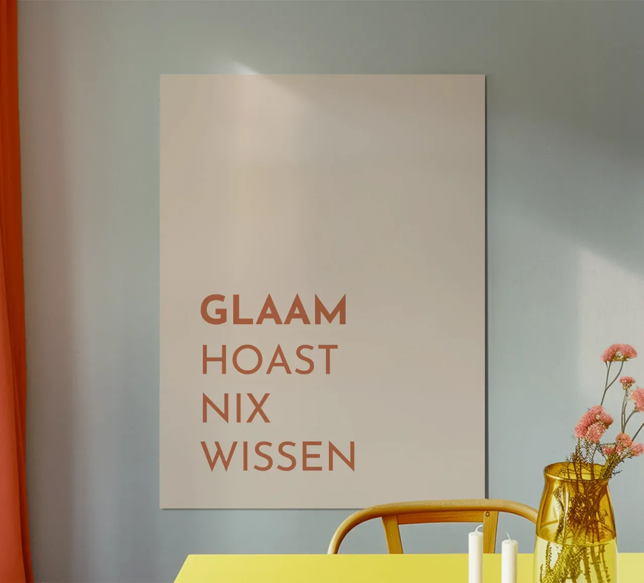 Glaam hoast nix wissen carta hahnemühle da Made in Bavaria