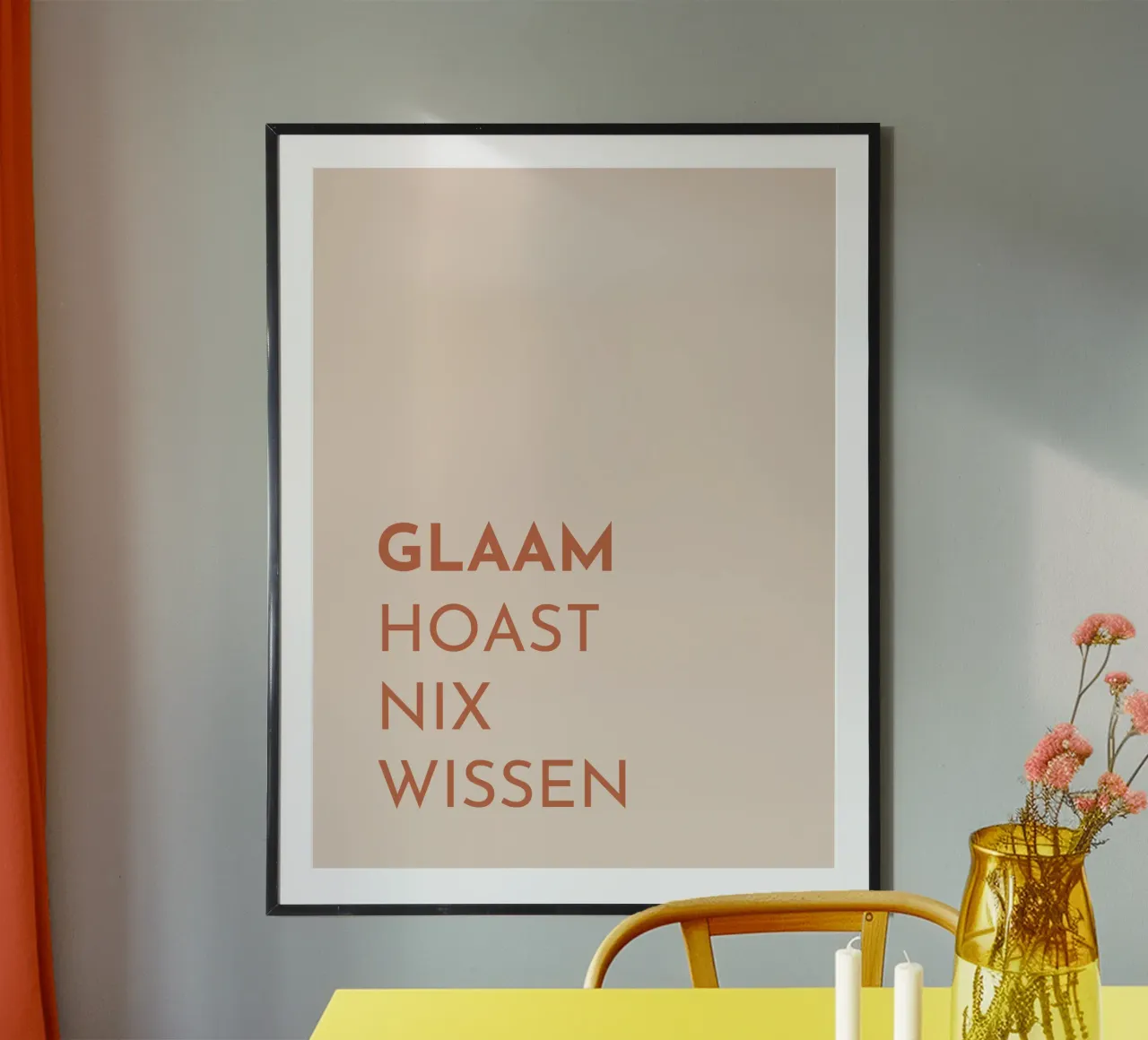 Glaam hoast nix wissen carta hahnemühle da Made in Bavaria