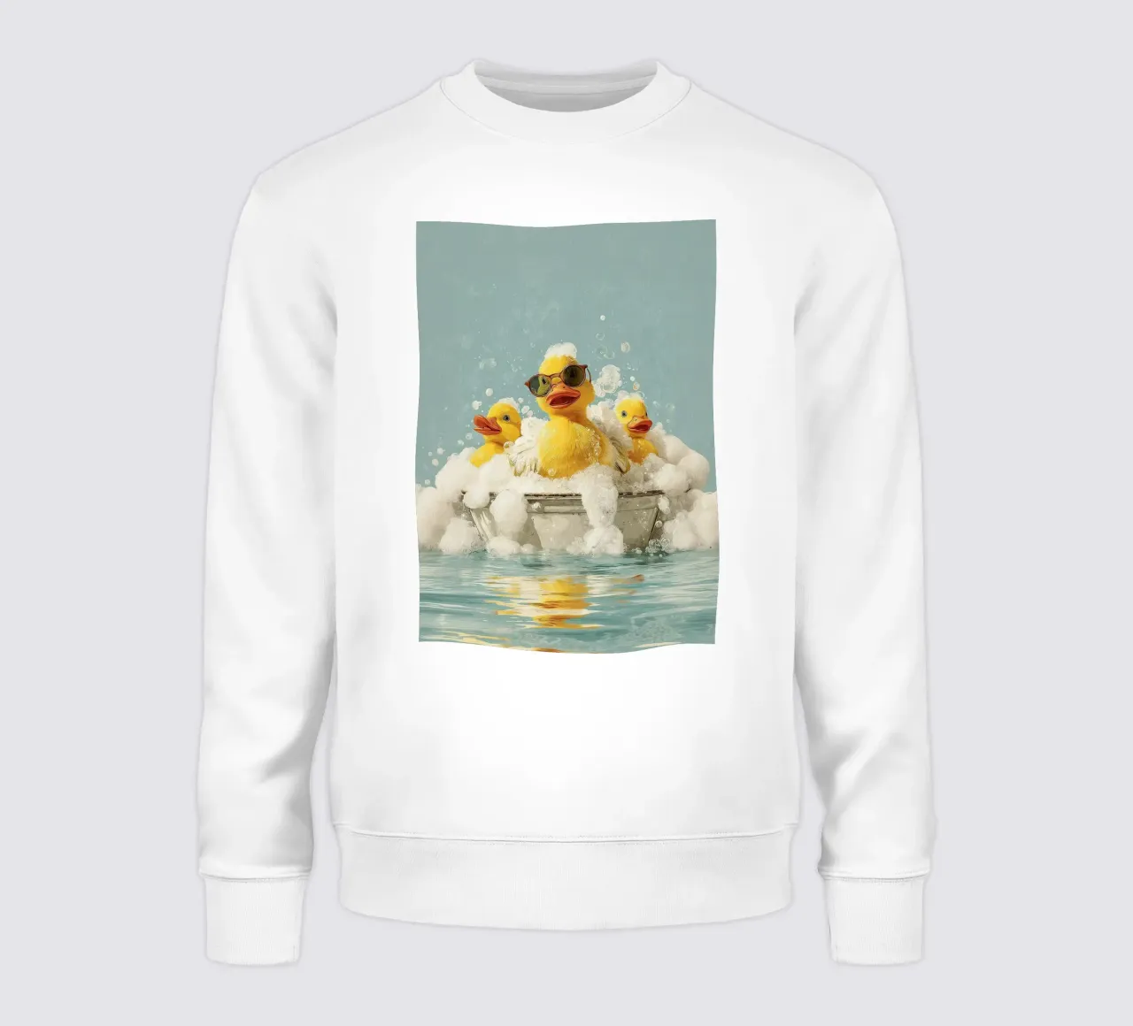 Duck Squad Soak - Retro Bubble Bath Vibes Sweatshirt von HARU HARU
