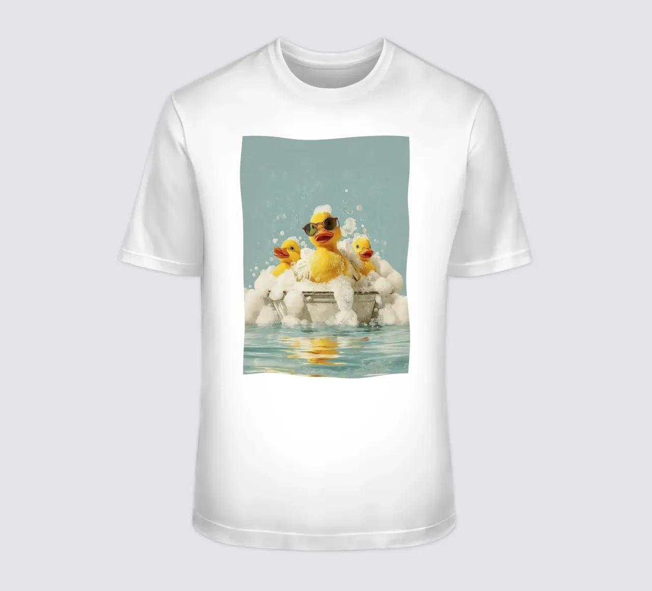 Duck Squad Soak - Retro Bubbelbad Vibes t-shirt van HARU HARU