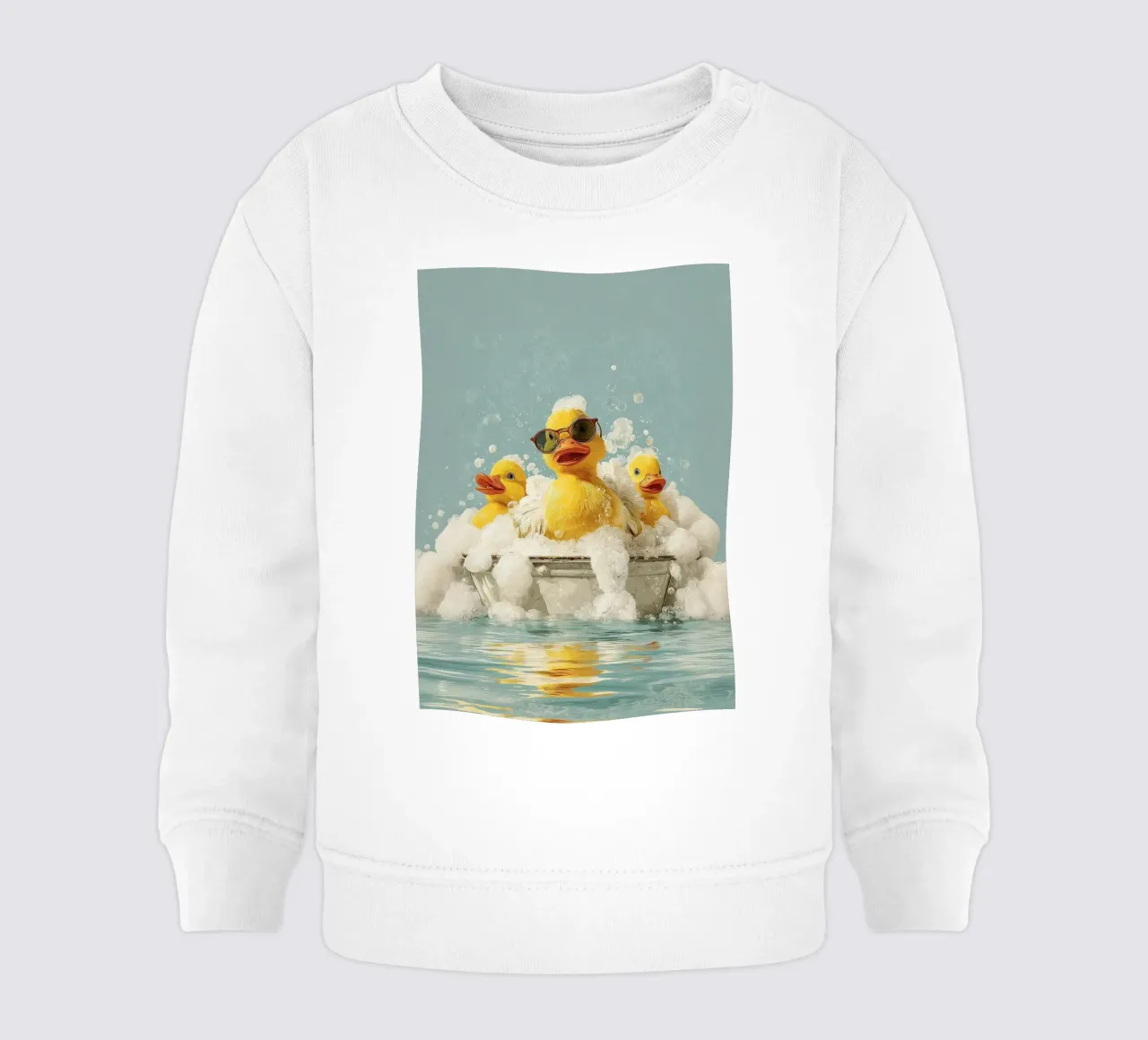 Duck Squad Soak - Vibrazioni retrò per il bagnoschiuma felpa neonato da HARU HARU