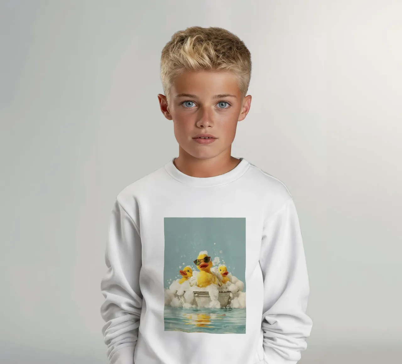 Duck Squad Soak - Vibrazioni retrò per il bagnoschiuma felpa bambino da HARU HARU