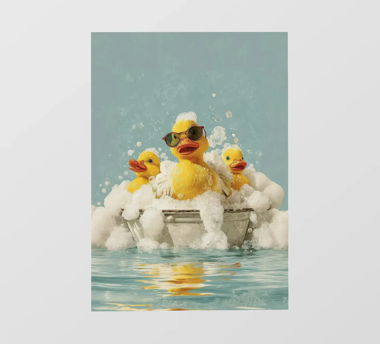 Duck Squad Soak - Retro Bubble Bath Vibes PVC Plane von HARU HARU