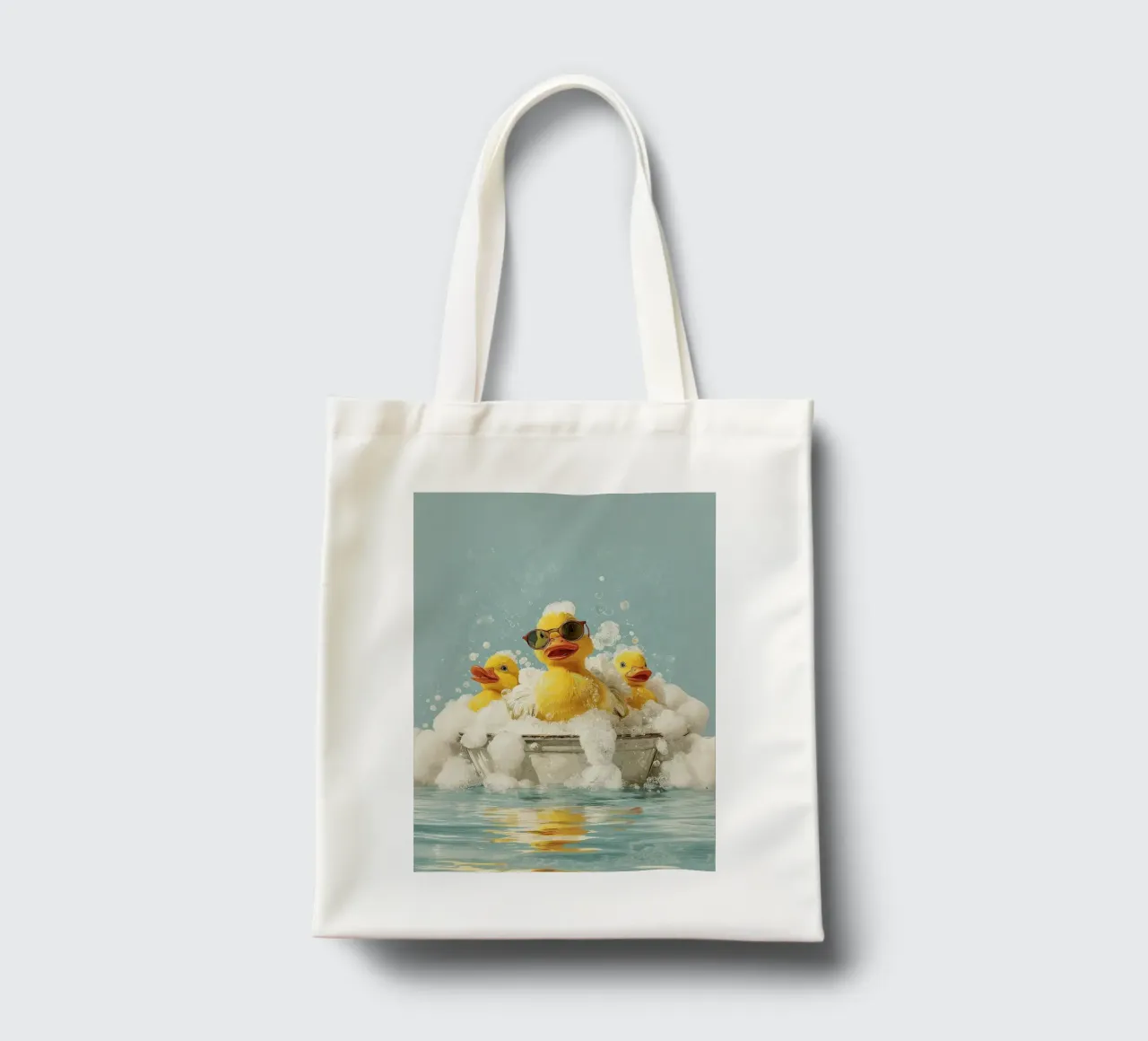 Duck Squad Soak - Vibrazioni retrò per il bagnoschiuma borsa in juta da HARU HARU