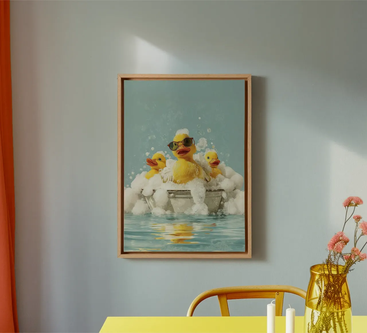 Duck Squad Soak - Vibrazioni retrò per il bagnoschiuma tela da HARU HARU