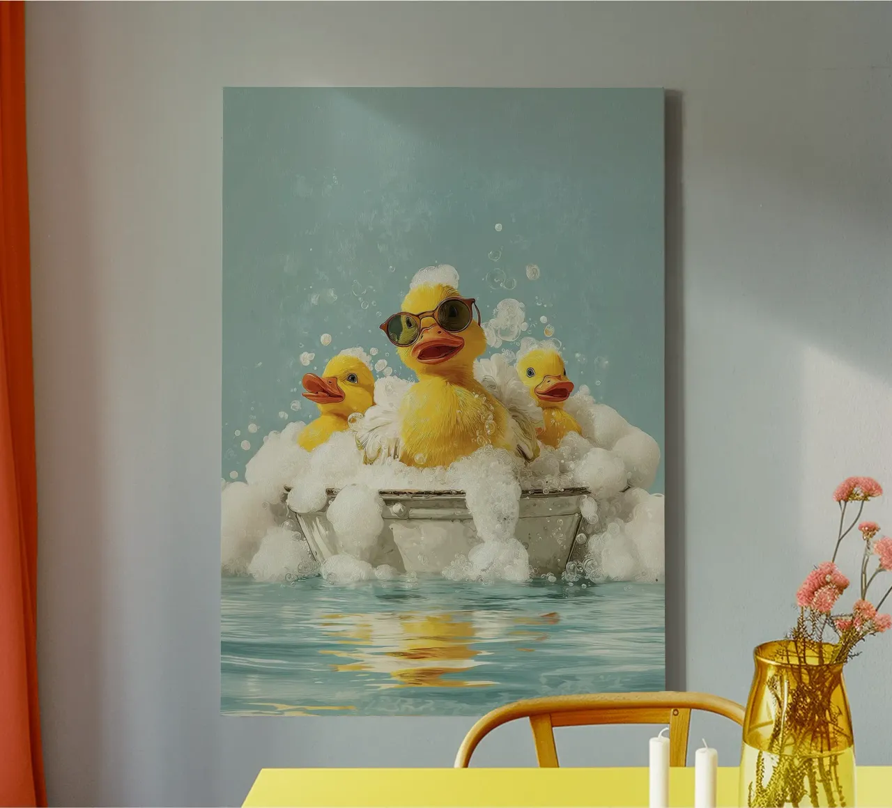 Duck Squad Soak - Vibrazioni retrò per il bagnoschiuma tela da HARU HARU