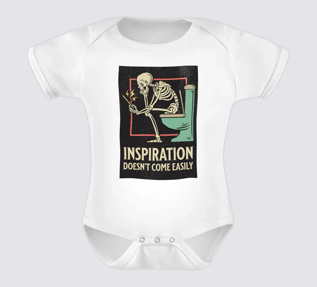 Funny Skeleton Sitting On The Toilet Inspiration Doesn't Com body bébé de HARU HARU