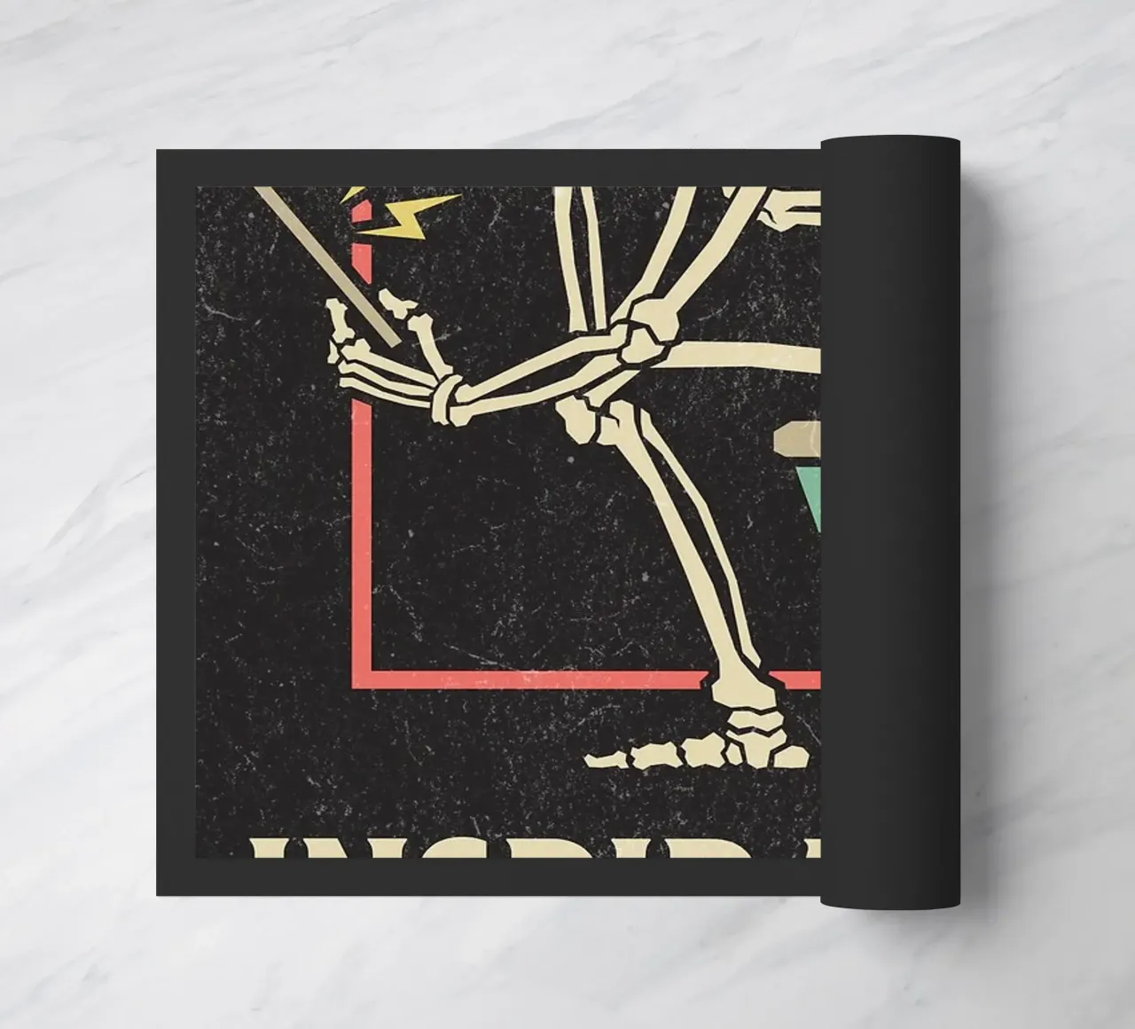 Funny Skeleton Sitting On The Toilet Inspiration Doesn't Com paillasson de HARU HARU