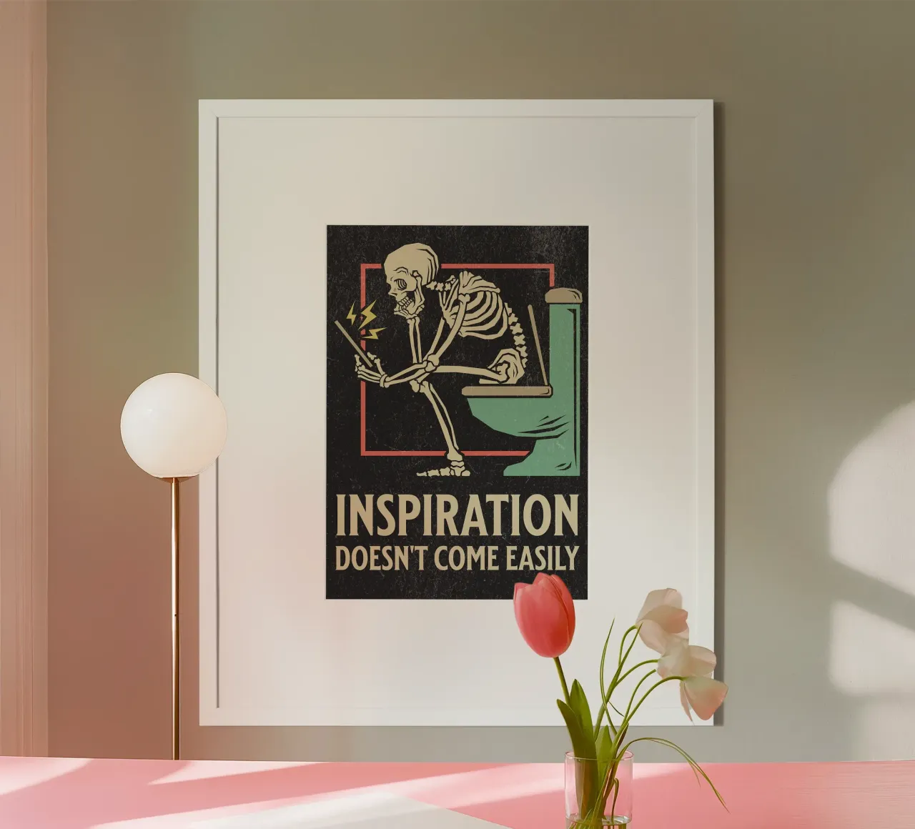 Funny Skeleton Sitting On The Toilet Inspiration Doesn't Com hahnemühle de HARU HARU