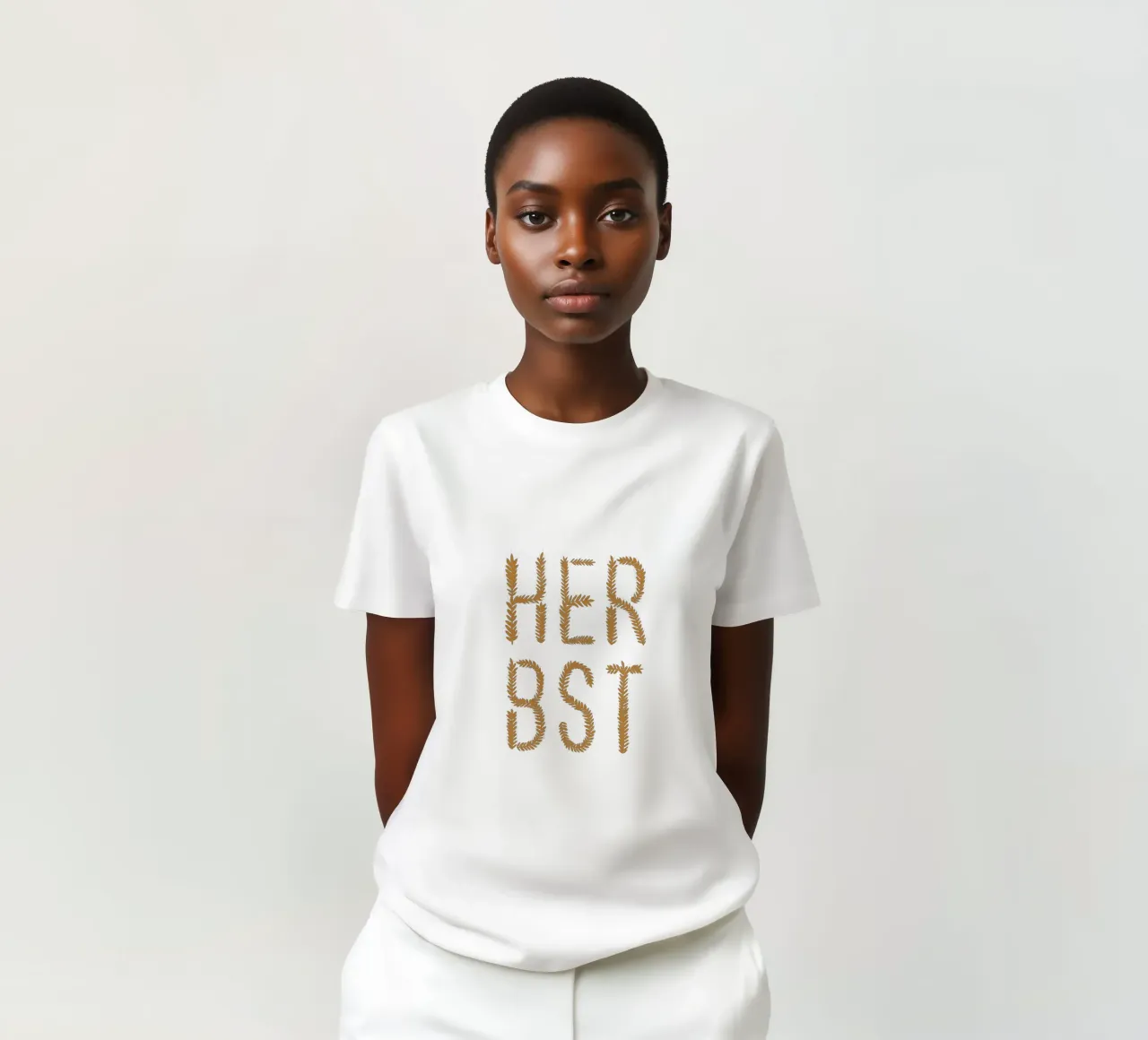 Herbst Getreideschrift t-shirt da Sophie Augustin Illustration