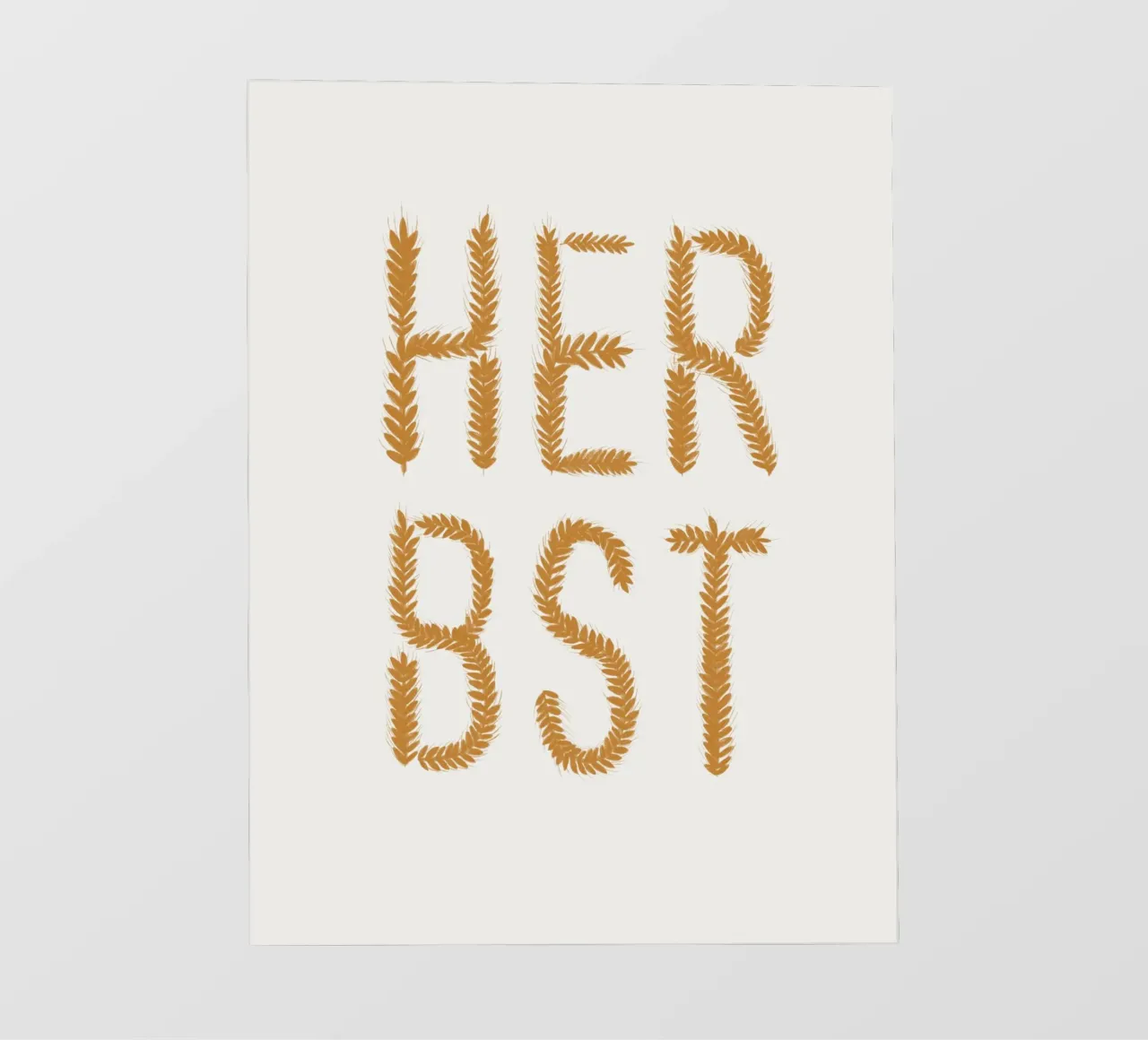 Herbst Getreideschrift pellicola backlit da Sophie Augustin Illustration