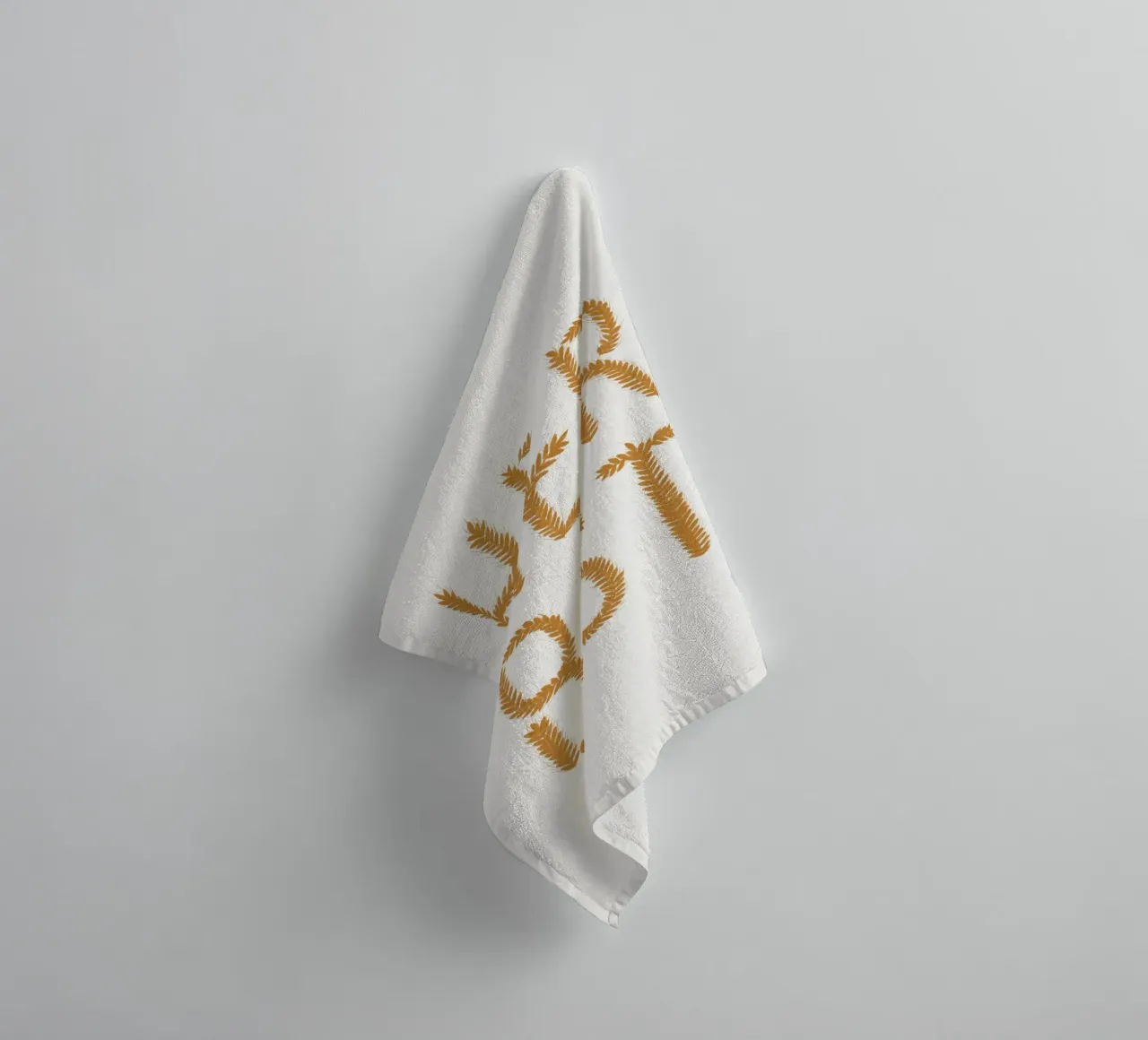 Herbst Getreideschrift asciugamano da bagno da Sophie Augustin Illustration