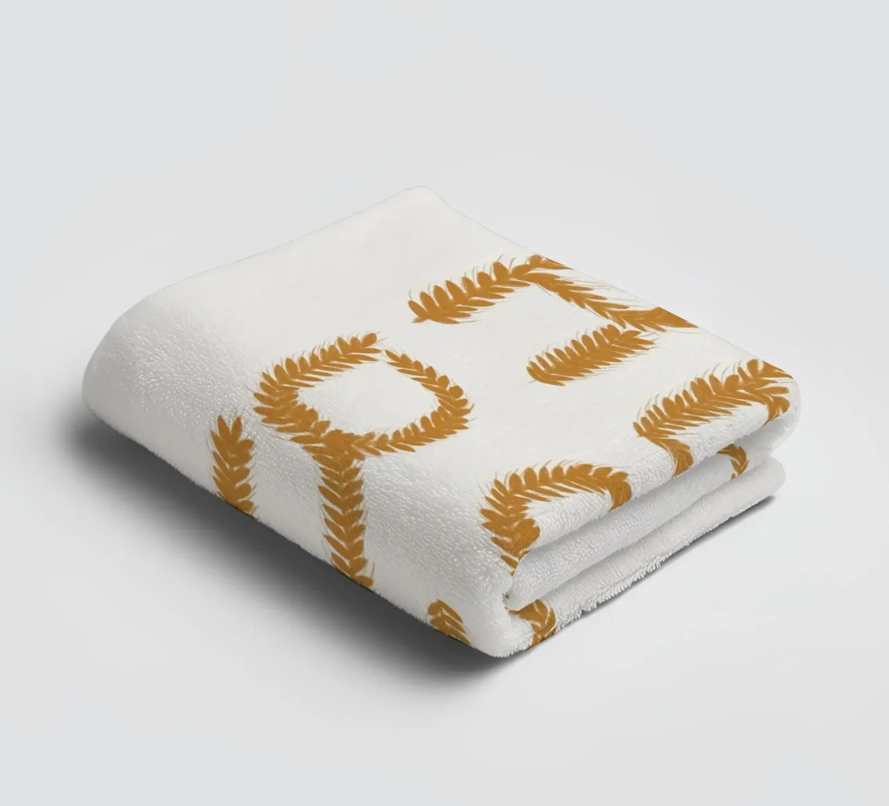 Herbst Getreideschrift asciugamano da bagno da Sophie Augustin Illustration
