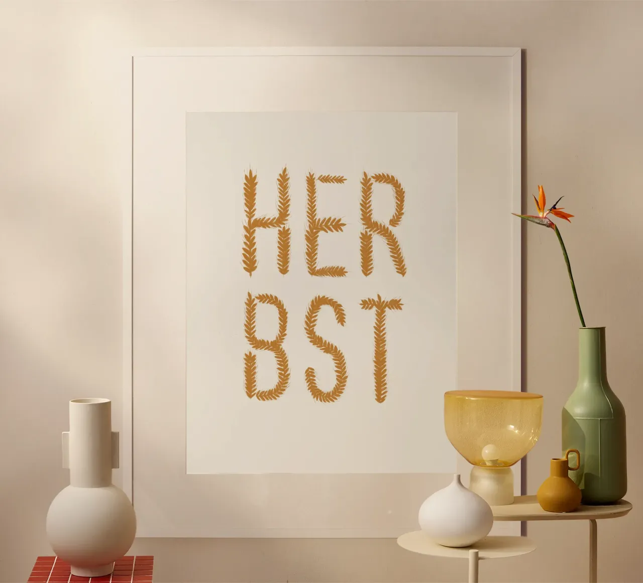 Herbst Getreideschrift carta hahnemühle da Sophie Augustin Illustration