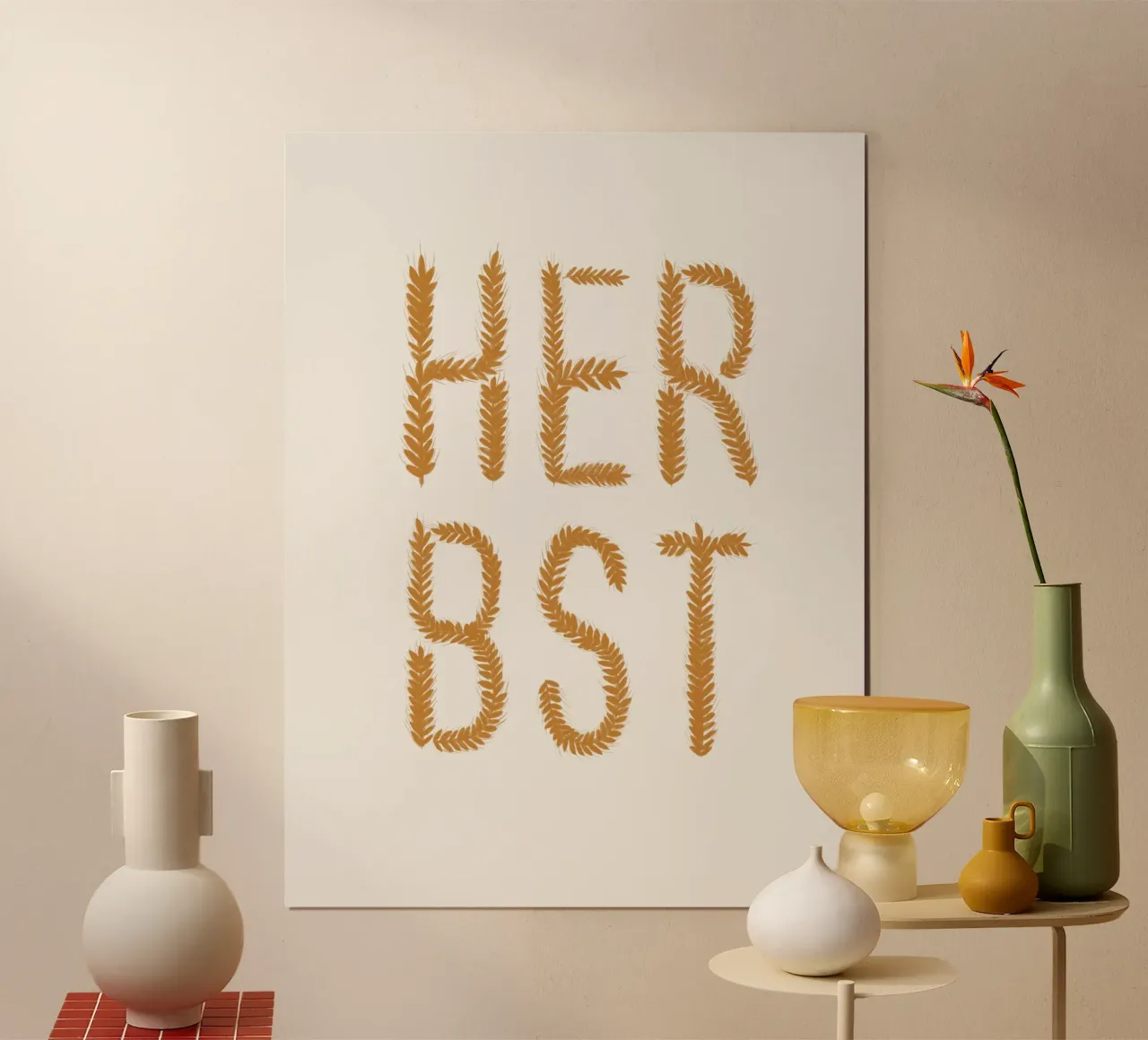 Herbst Getreideschrift carta hahnemühle da Sophie Augustin Illustration